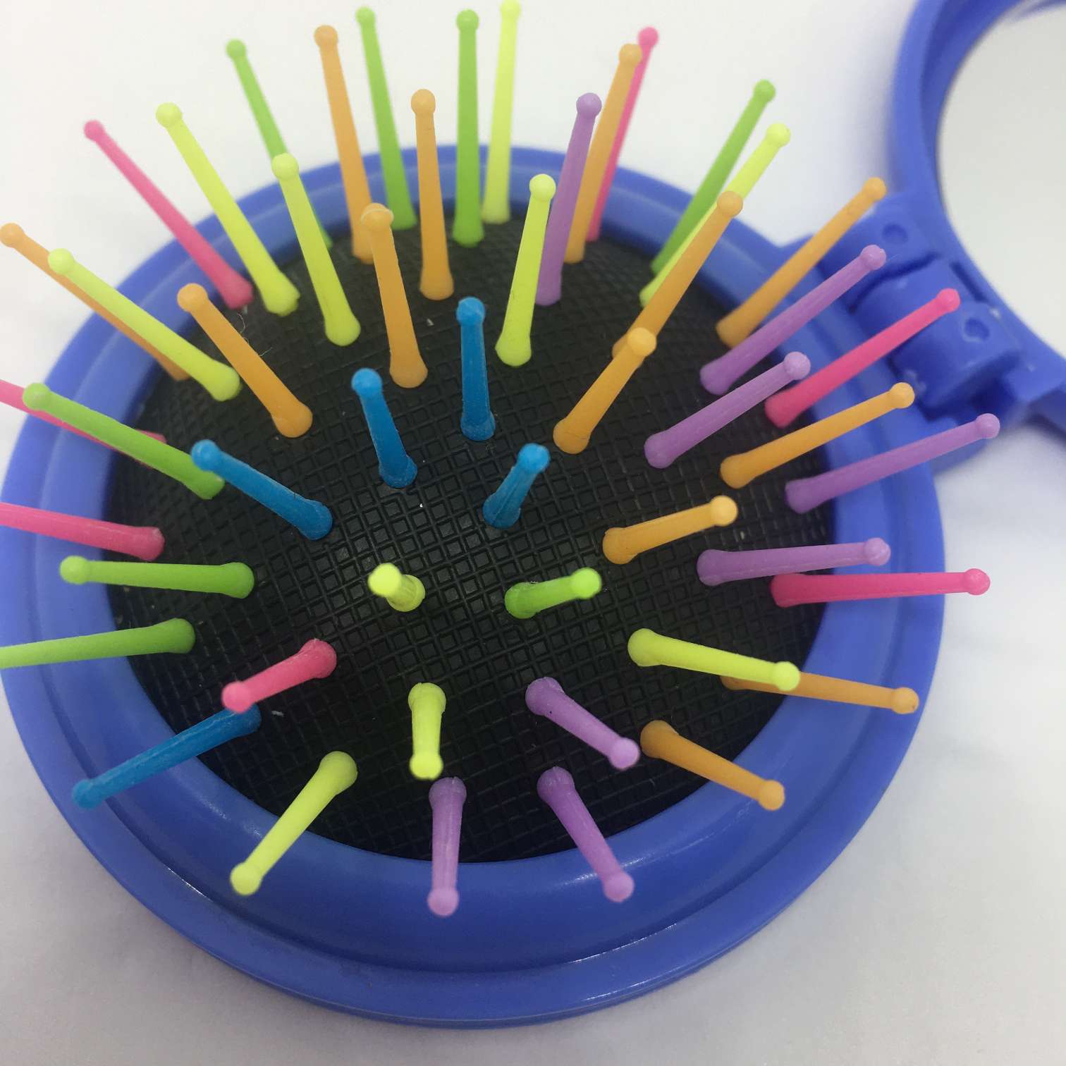 厂家直销 小圆镜梳 彩色 小巧 随身携带