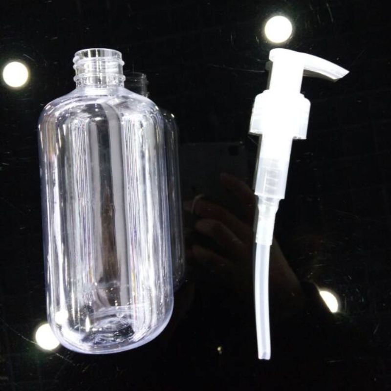 260ml lotion bottle, transparent plastic bottle, liquid bottle, press bottle, cosmetic dispensing bottle details Picture