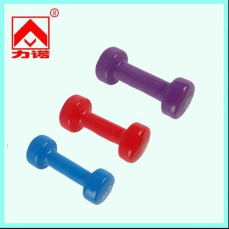 Box set of 10KG plastic-coated dumbbells, 10kg plastic-coated dumbbells details Picture