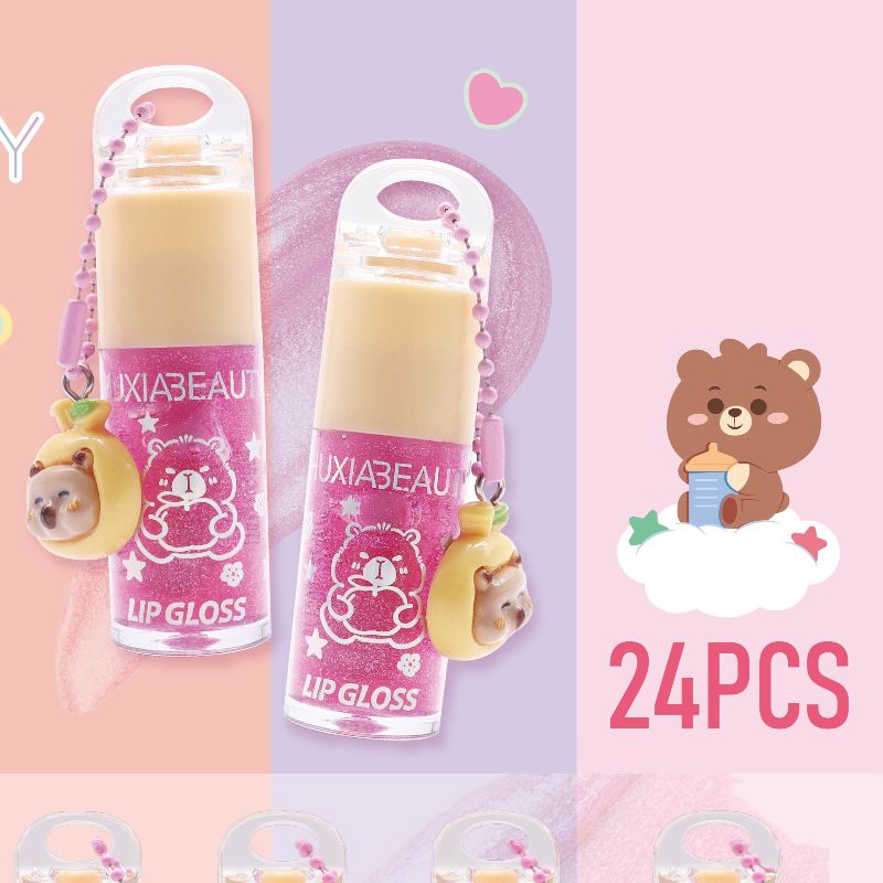 novo Lip Gloss Makeup Lip Oil Pad Blush Set provides long-lasting moisture and a natural makeup look. Multiple colors of lip oil to choose from details Picture