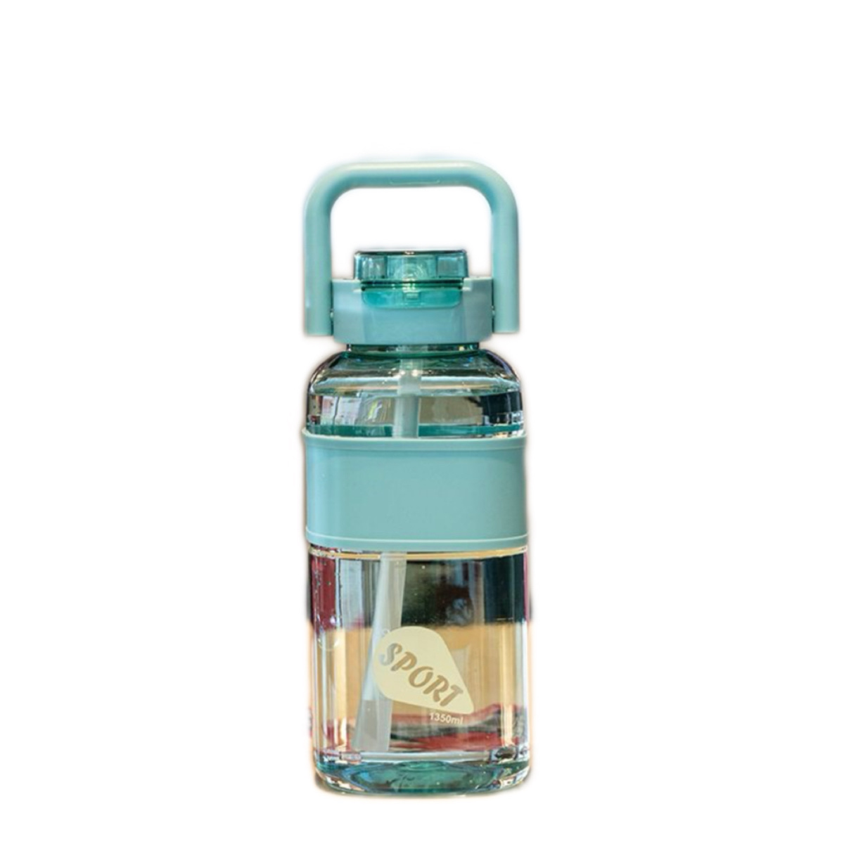 Tiger Fighter 1350ML Water Cup for men, large capacity, anti-drop and heat-resistant in summer, portable plastic with straw for women, 2025 new model sports Cup, 2103-945L /W Item Picture