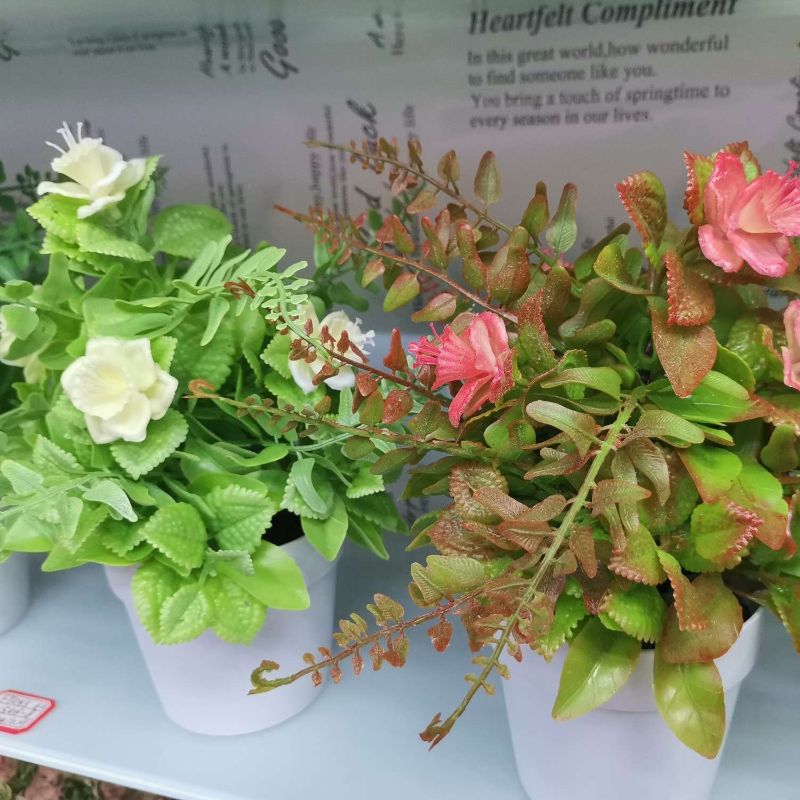 仿真花束客厅卧室餐桌茶几摆件假花艺装饰绢花塑料假花插花北欧仿真花客厅摆设餐桌面摆花防塑料花束装饰花艺盆栽小摆件