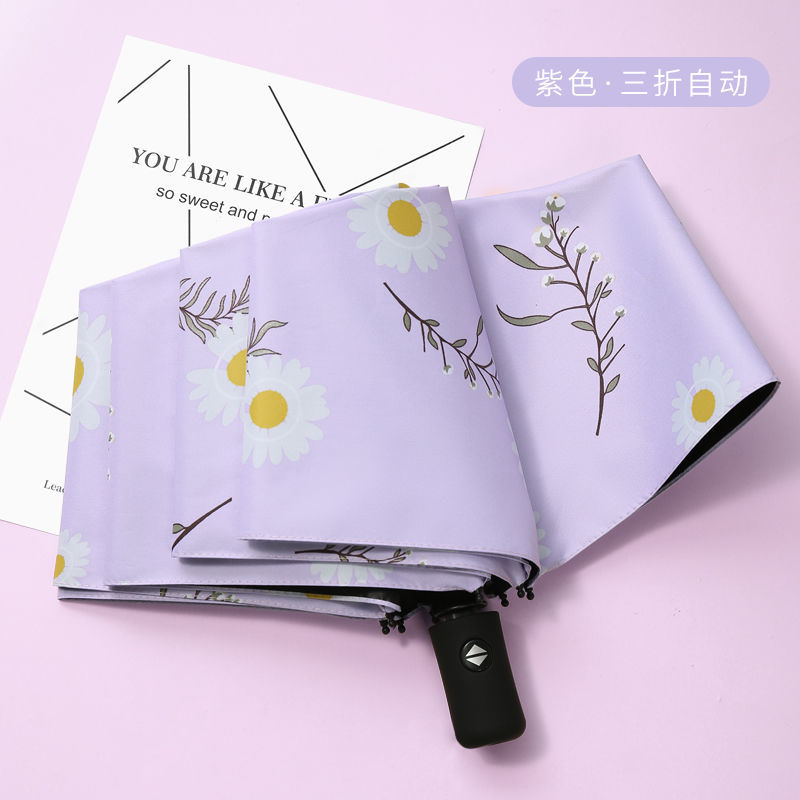 自动反向超大防晒防紫外线晴雨两用折叠伞遮阳批发广告伞产品图