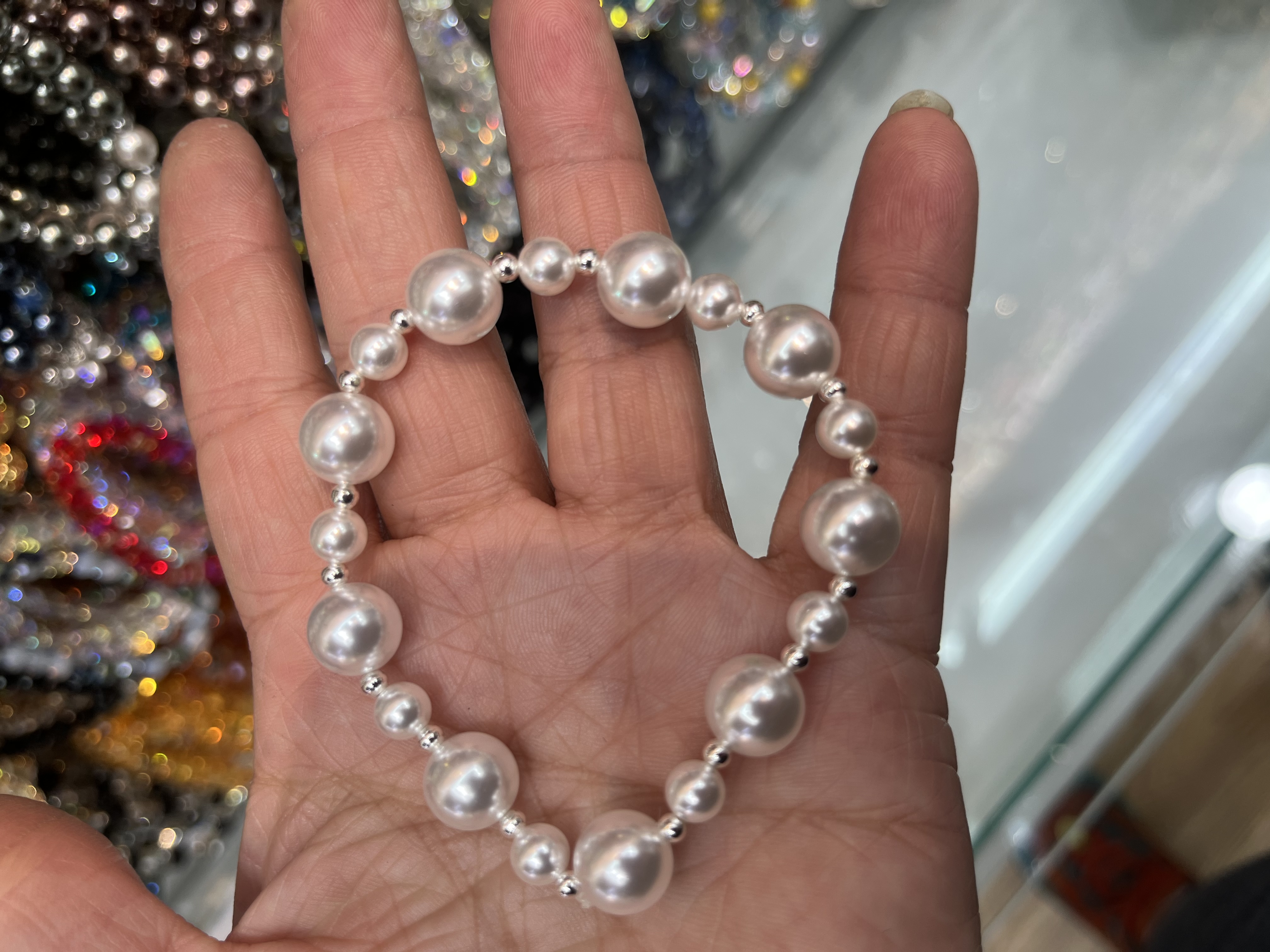 合香珠中药手串文玩水晶珠手链男女款天然健康养生饰品珍珠手串细节图