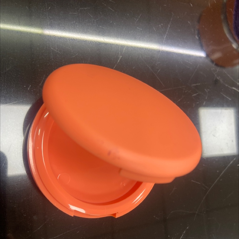 The air cushion box is round and pink details Picture