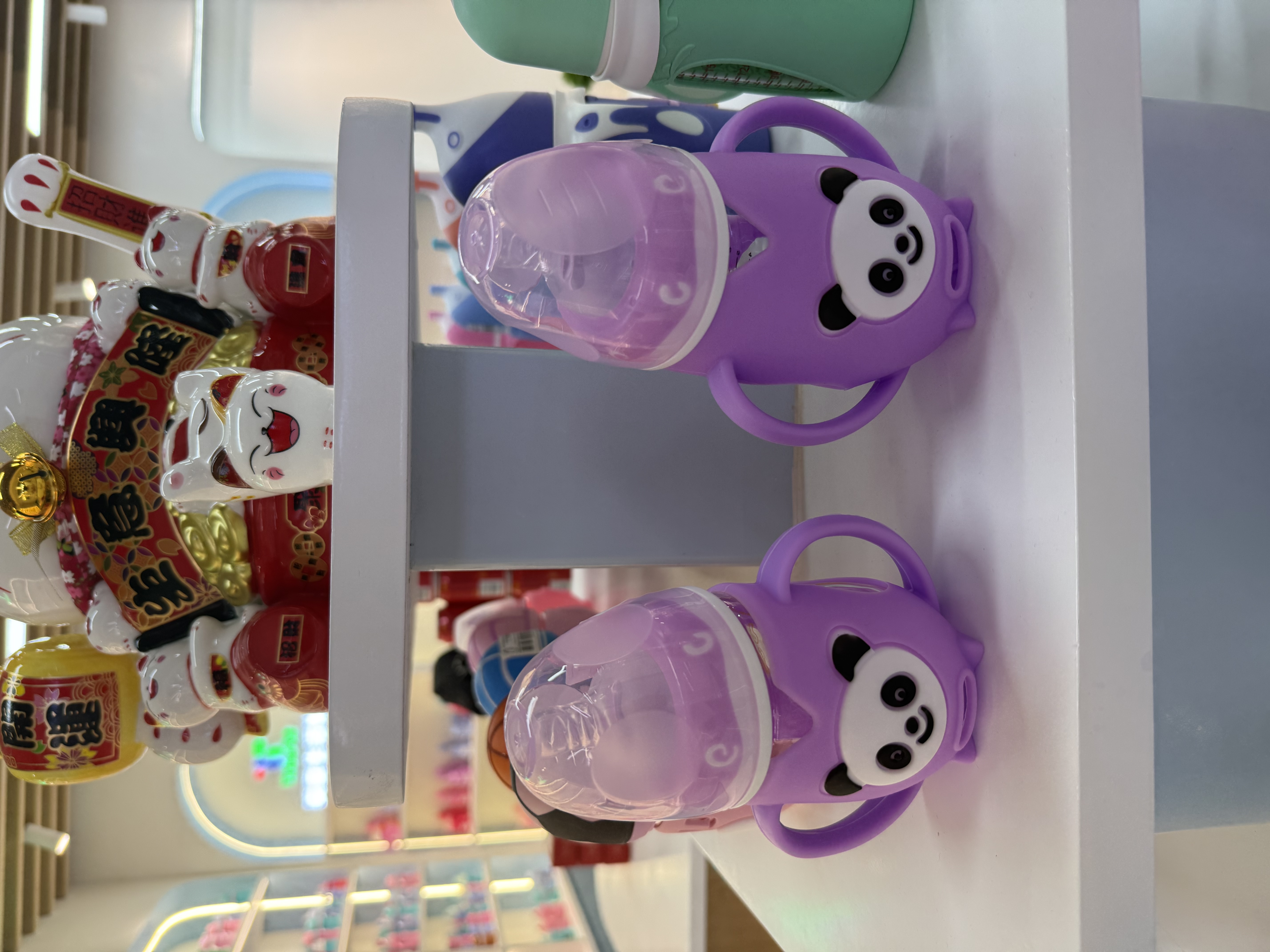 Baby and maternal products, baby bottles, infant feeding products, safe, healthy and practical, cartoon panda standard mouth 160/240ML Specification image