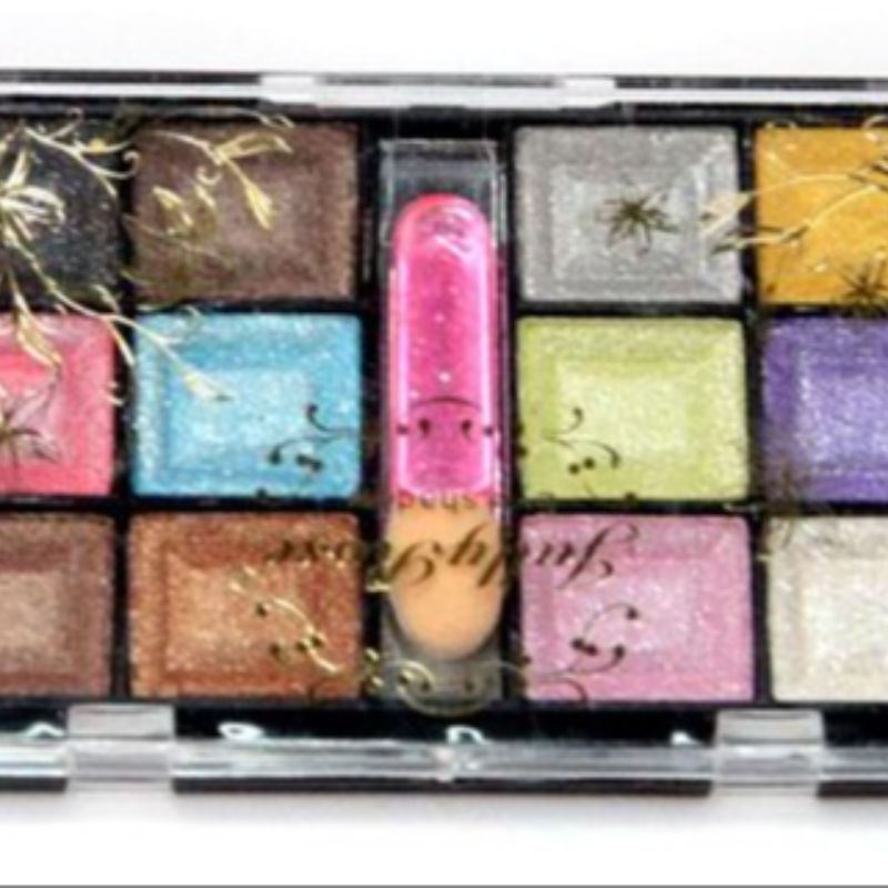 色泽迷人闪亮眼影八色高珠光湿眼影1