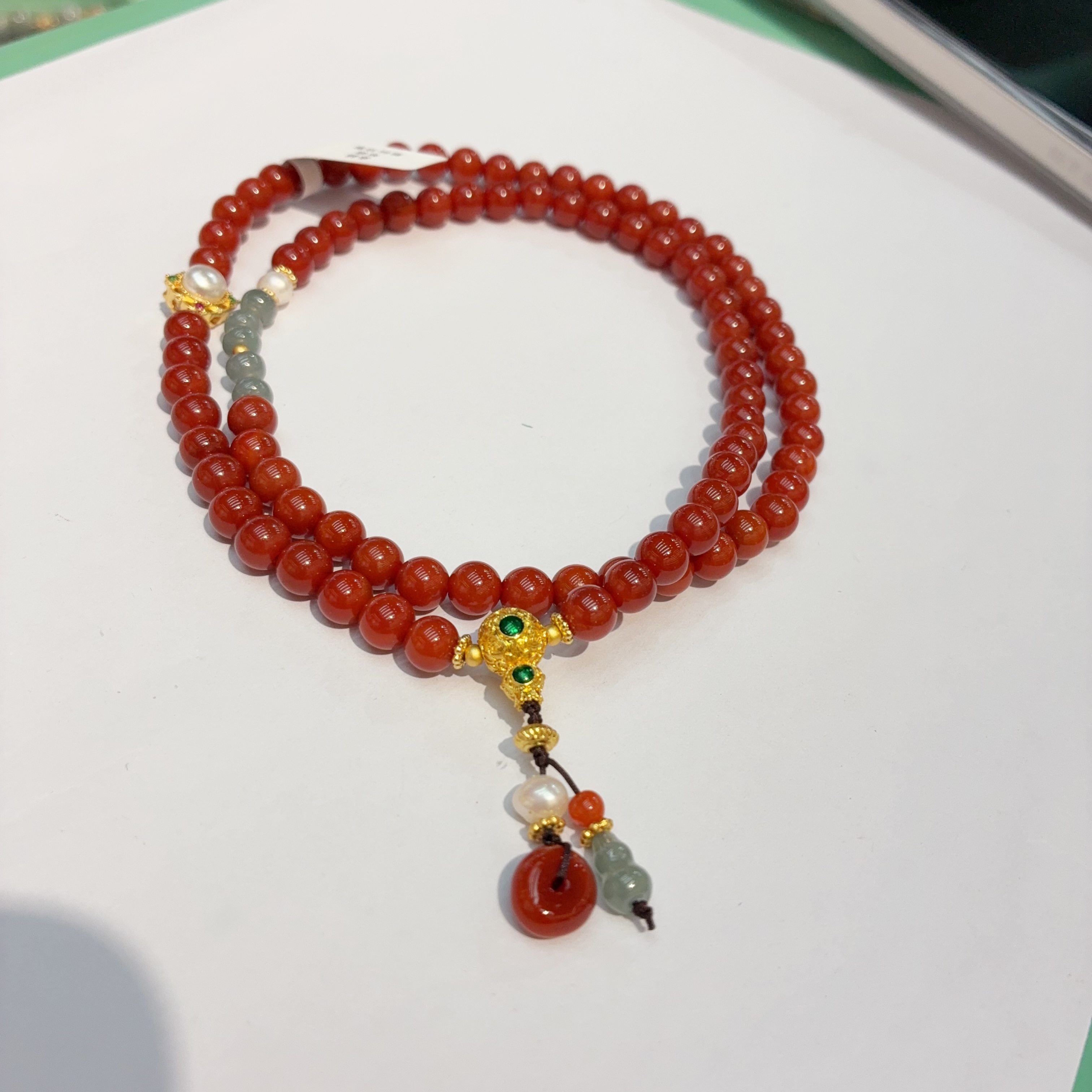 烤色南红玛瑙手串，送女友礼物手串详情图4