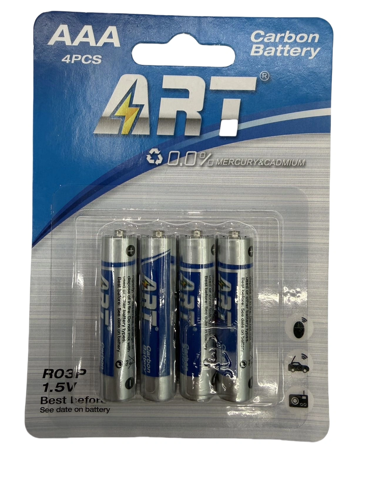 No. 7 AAA carbon battery 1.5v, mercury-free, cadmium-free, environmentally friendly and durable, mouse handle, air conditioner, TV remote control, microphone, toy dry battery ART detail image 5