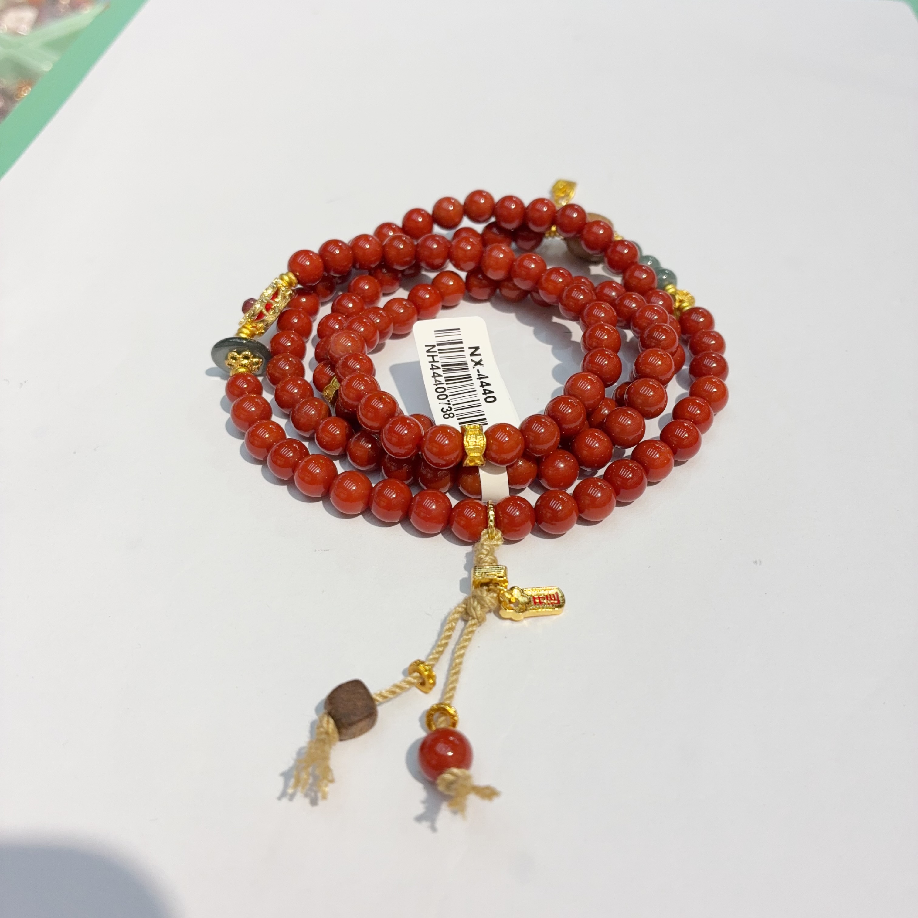 烤色南红玛瑙手串，送女友