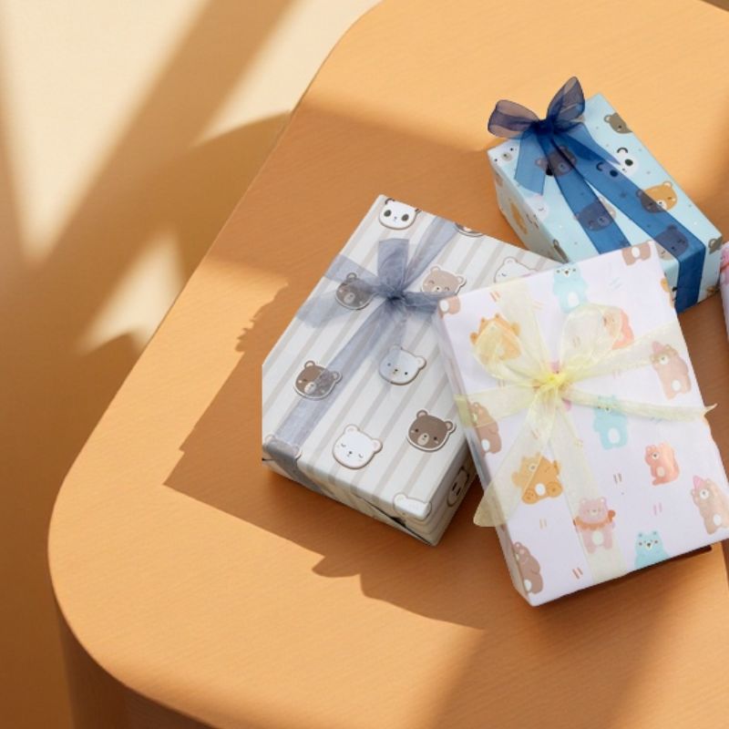 创意儿童节日简约卡通礼盒生日礼品包装书皮包装装饰用品