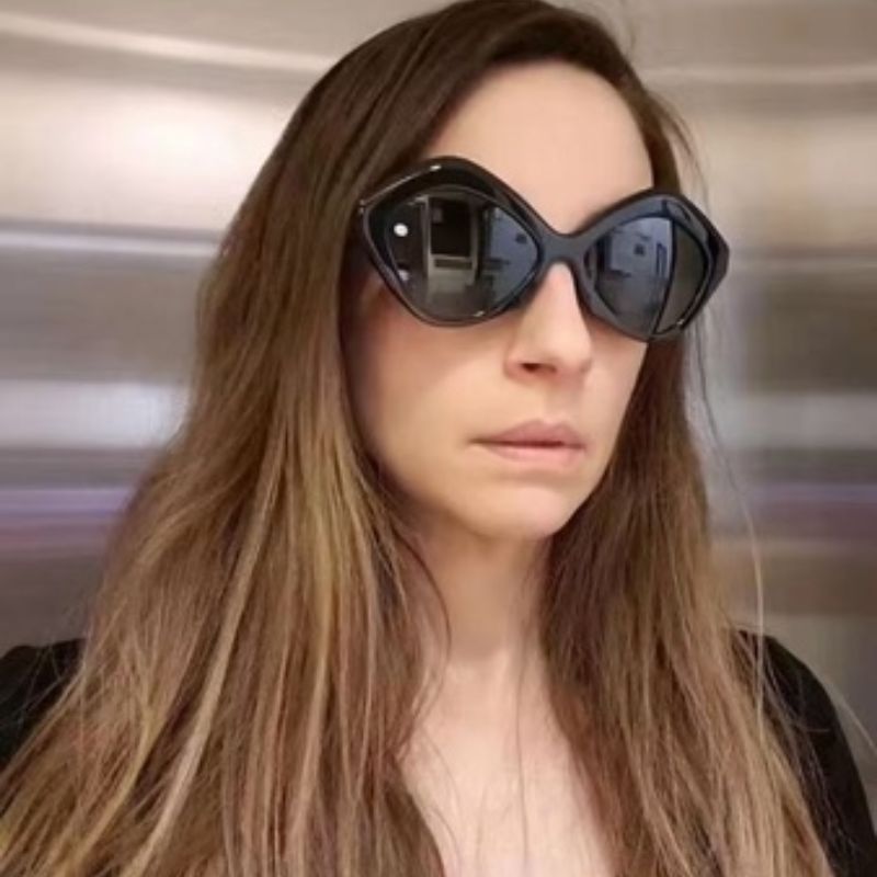 新款 网络 五边形多边形爆款跨境同款太阳眼镜工厂直销