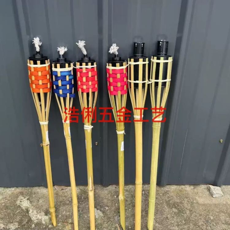 工厂多规格竹火把婚庆火把竹火炬竹灯中秋需加油田园风装饰竹子工艺品