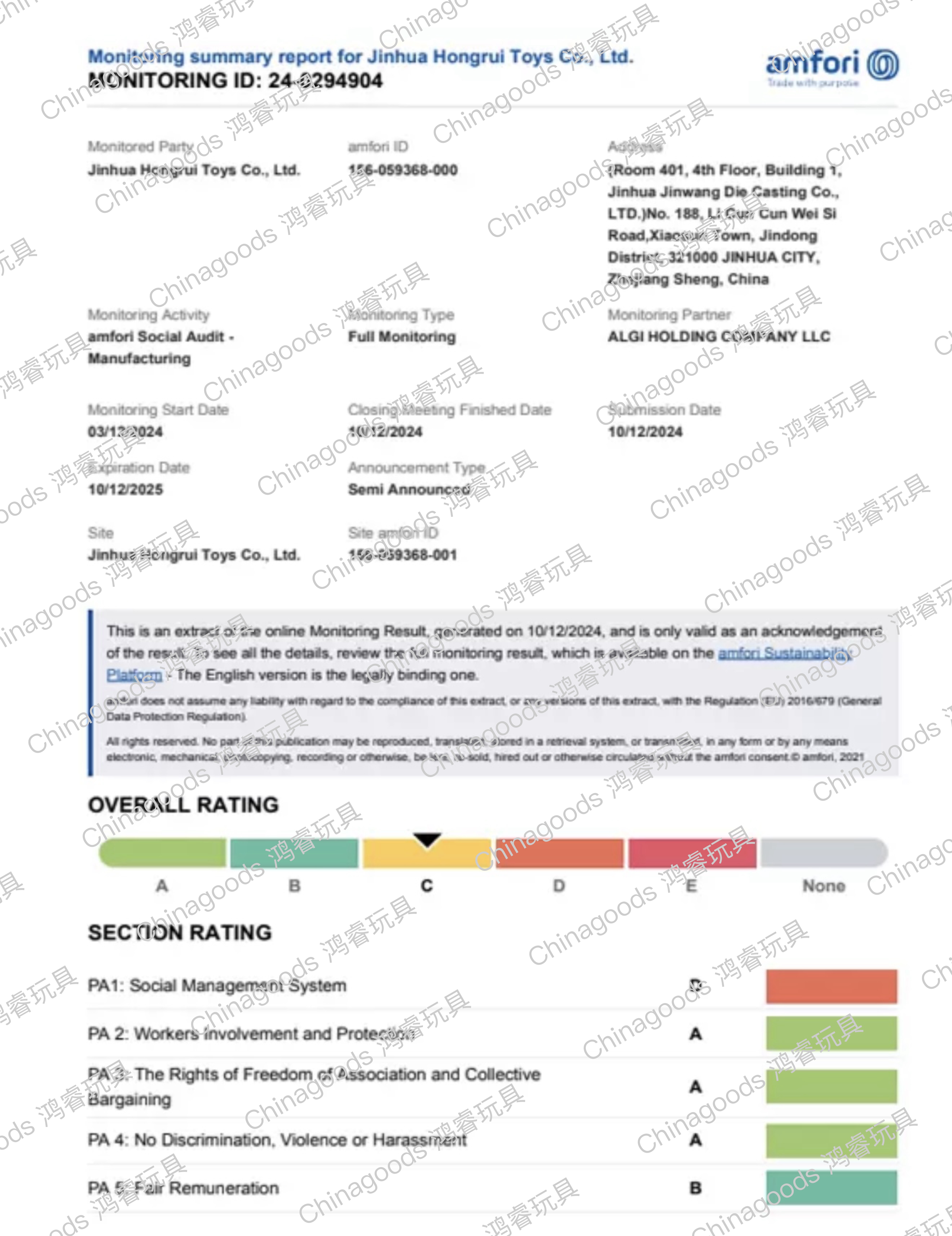Hongrui Toys qualification pic - 2