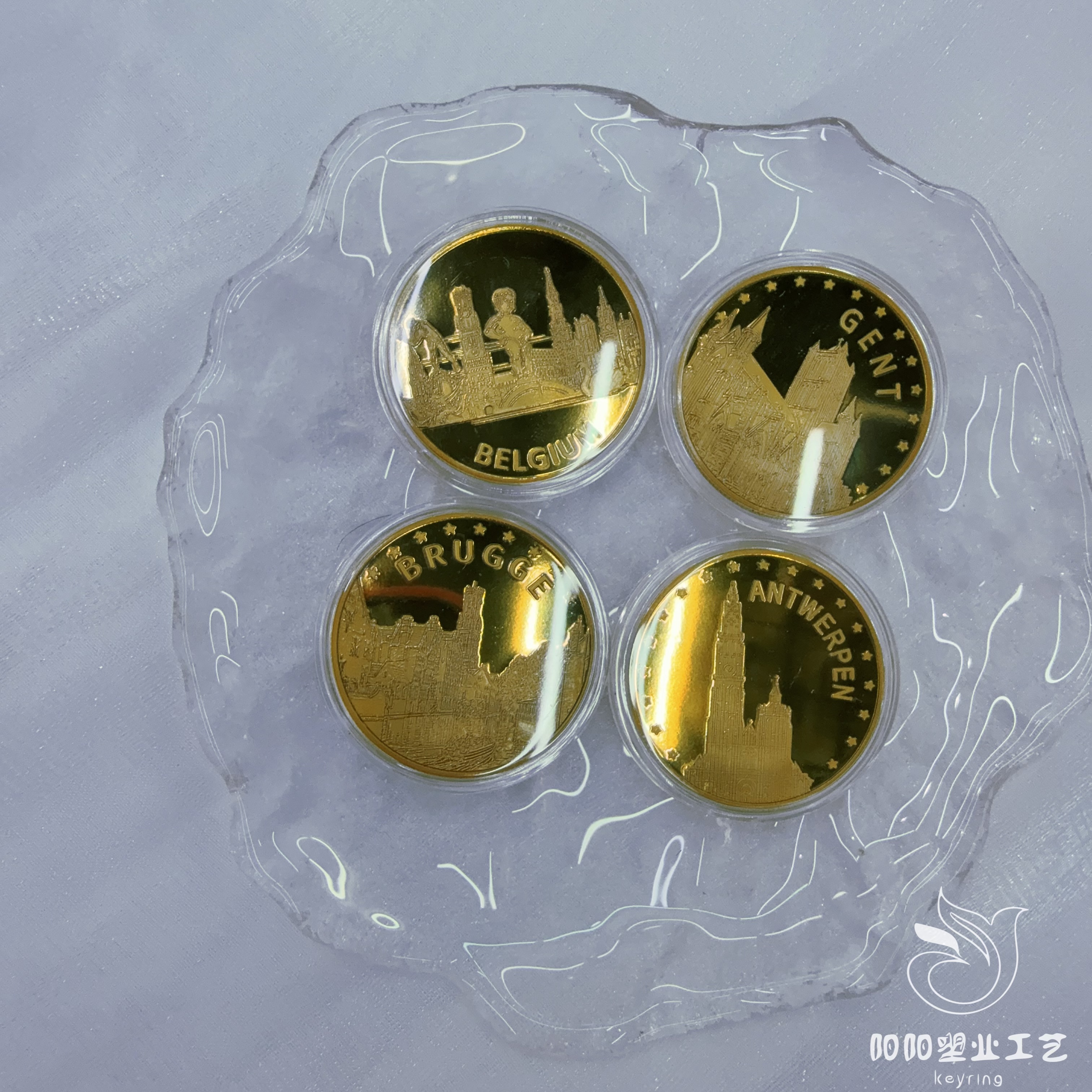 Customized metal commemorative gold coins, anniversary celebration gold and silver conference collection commemorative badges, customized metal double-sided relief details Picture