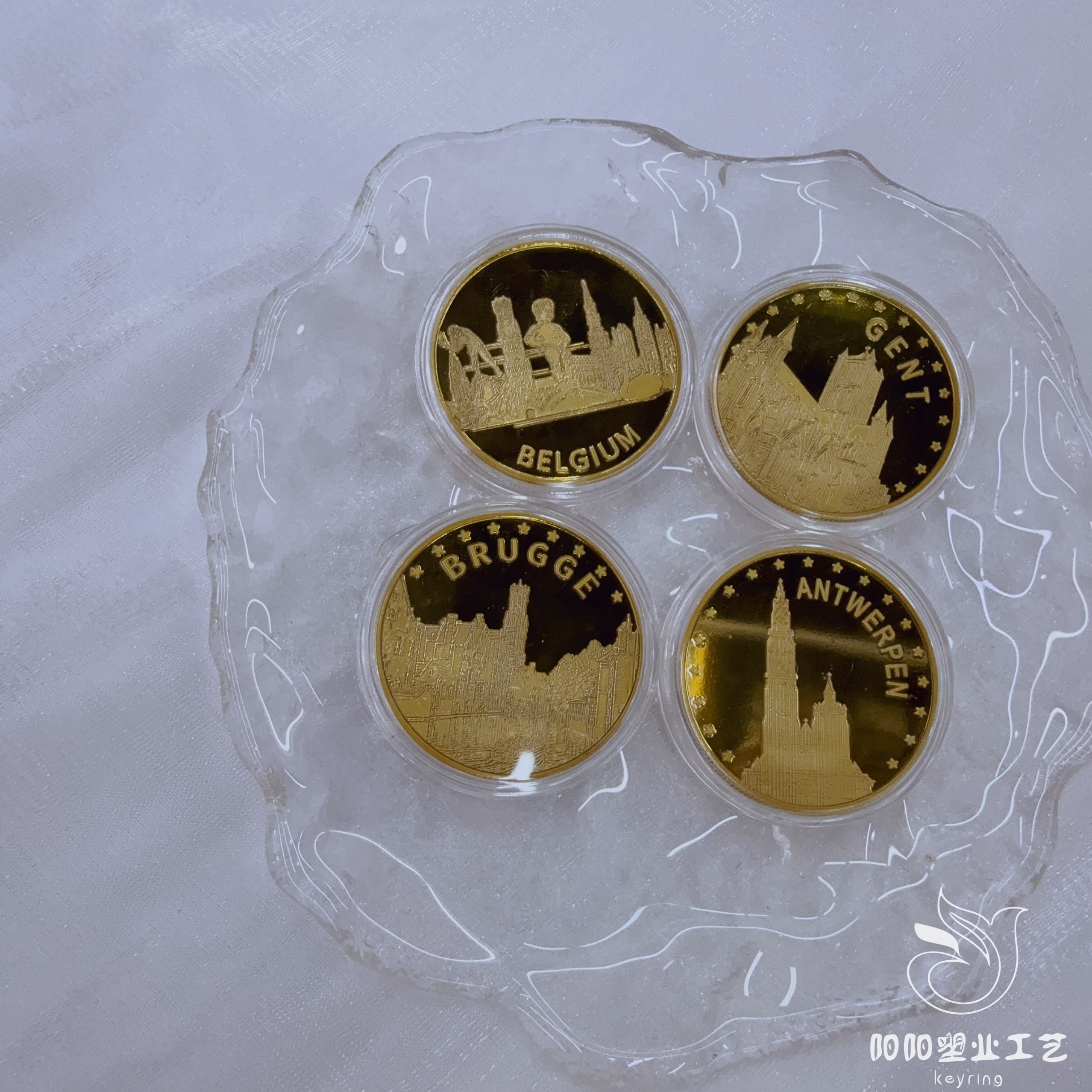 Customized metal commemorative gold coins, anniversary celebration gold and silver conference collection commemorative badges, customized metal double-sided relief thumbnail