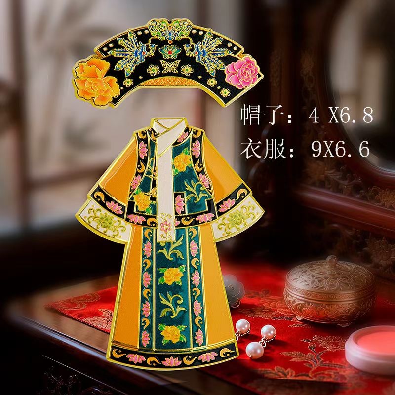 National trend character alloy refrigerator discount goods, tourist souvenirs, creative princess dress magnetic stickers, cultural and creative peripheral products, scenic spot cultural and creative refrigerator stickers full figure