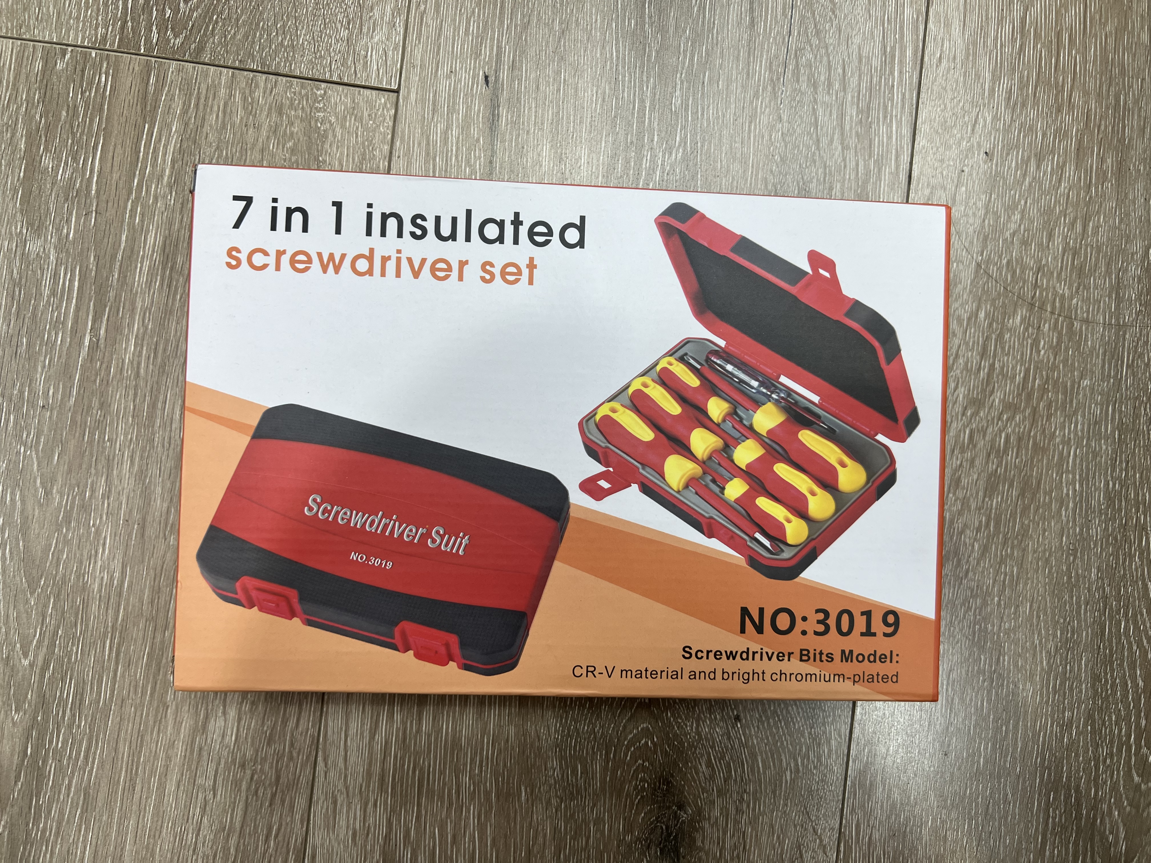 绝缘试电笔电工维修家用7合一组合螺丝批螺丝刀套装GD64-RX-Q