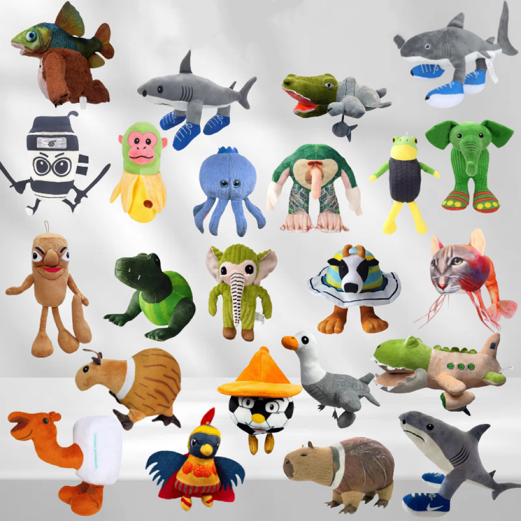 跨境新品AI美国山海经毛绒玩具tungtungsahur毛绒公仔玩偶现货