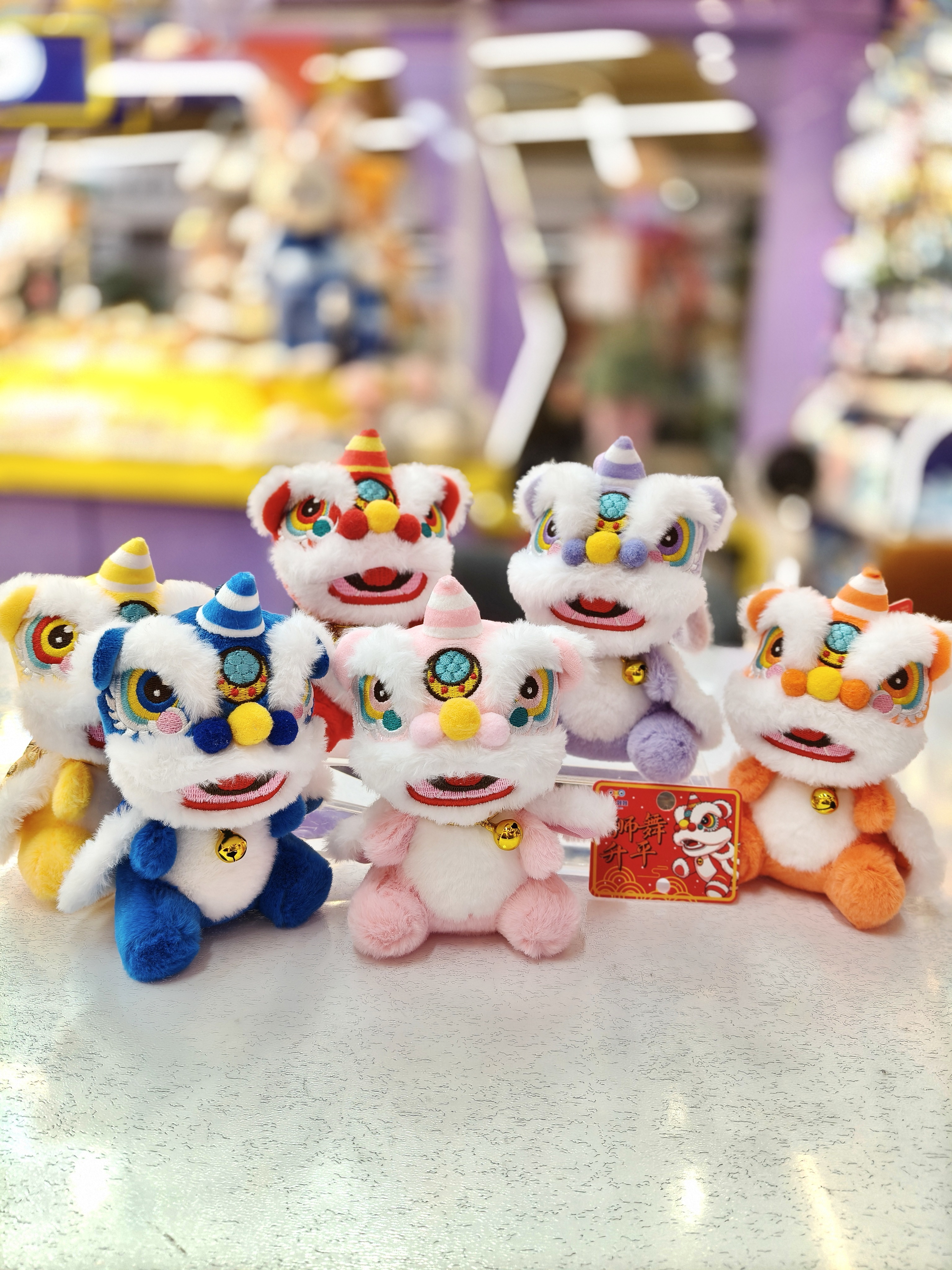 2026 New Year's Cute lion dance animal keychain, cartoon plush doll, couple and best friend bag pendant, wealth attraction decoration doll pendant Application Scenario