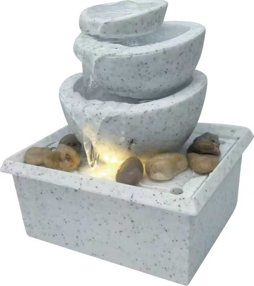 Desk, office, small bonsai, air humidification, Zhuge craft, courtyard water flow ornaments, balcony fish pond landscaping, rooftop garden decoration and arrangement, landscape fish tank fountain, atomization humidifier, bestseller, 7279-87 new China details Picture