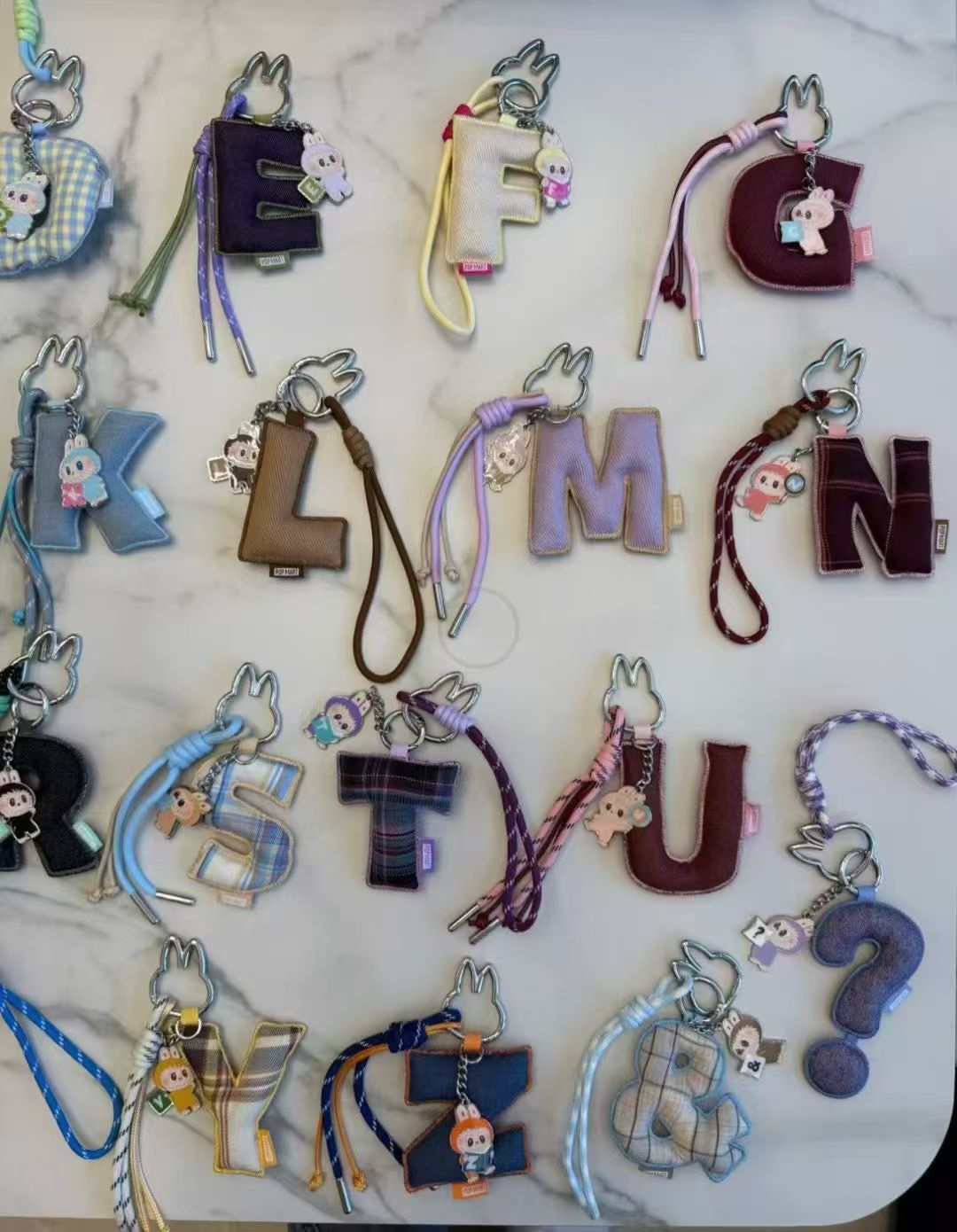 Cross-border letter fabric lace ribbon bow heart-shaped letter fabric miu series bag pendant Sweet girl mobile phone lanyard Application Scenario