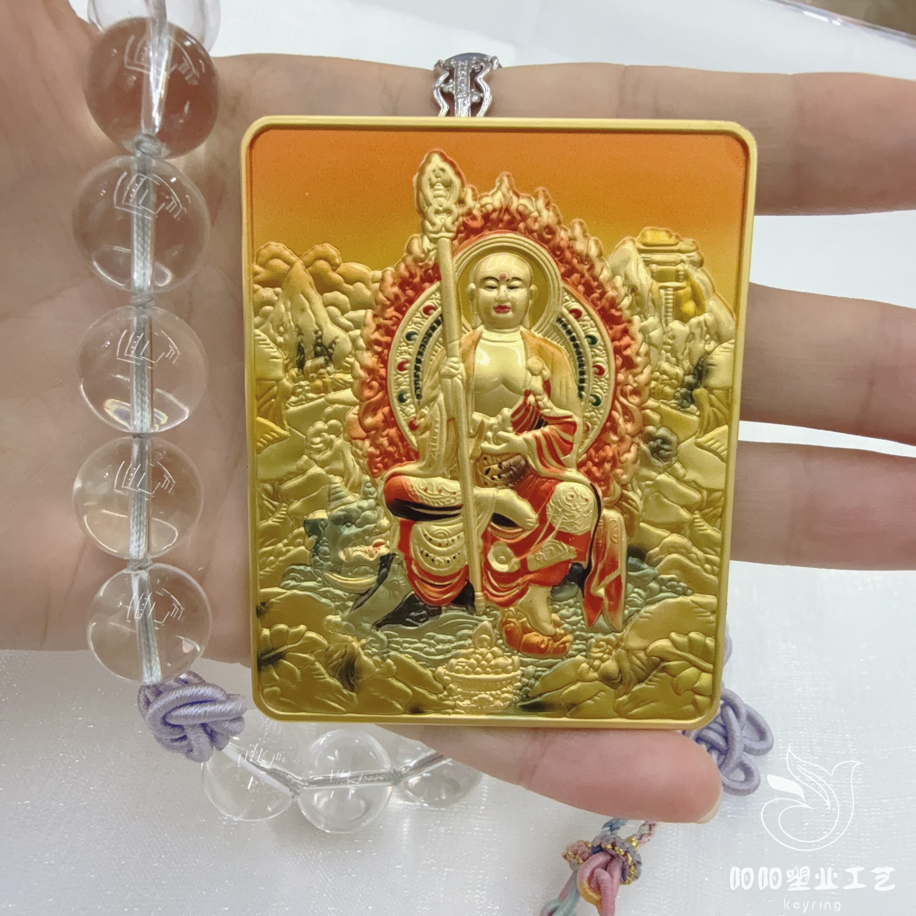 唐卡八大守护前世今生民族艺术文化长方合金软磁冰箱贴家居装饰