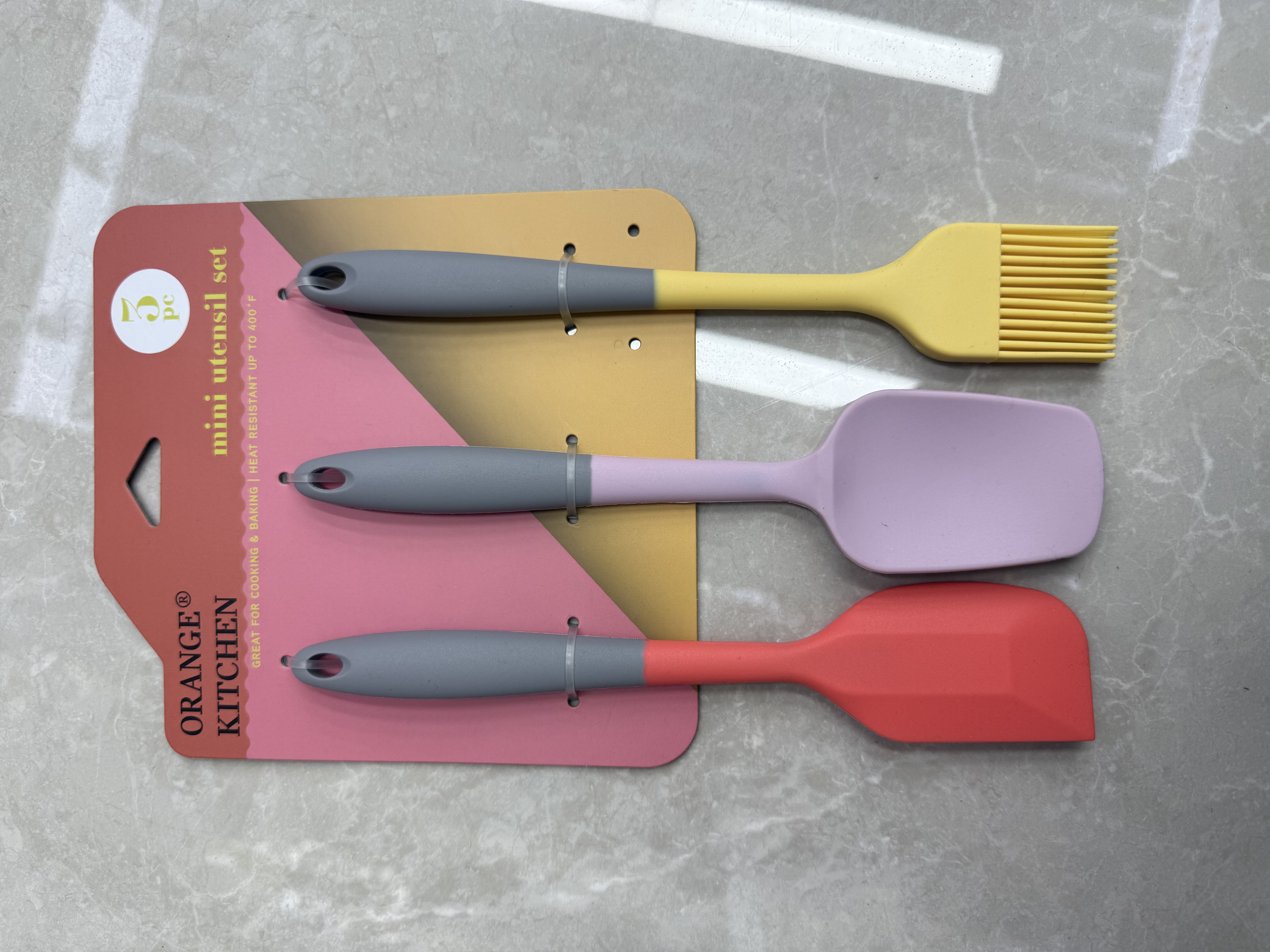 3件套爆款色硅胶家用烘培工具全包多功能烹饪铲刮刀油刷双色专用套装