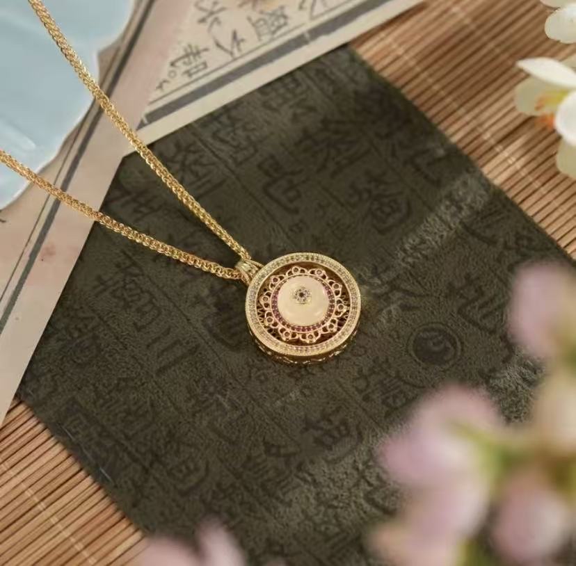 Fashionable sand gold necklace, simple and versatile jewelry for women, trendy accessory, long necklace gift detail image 2