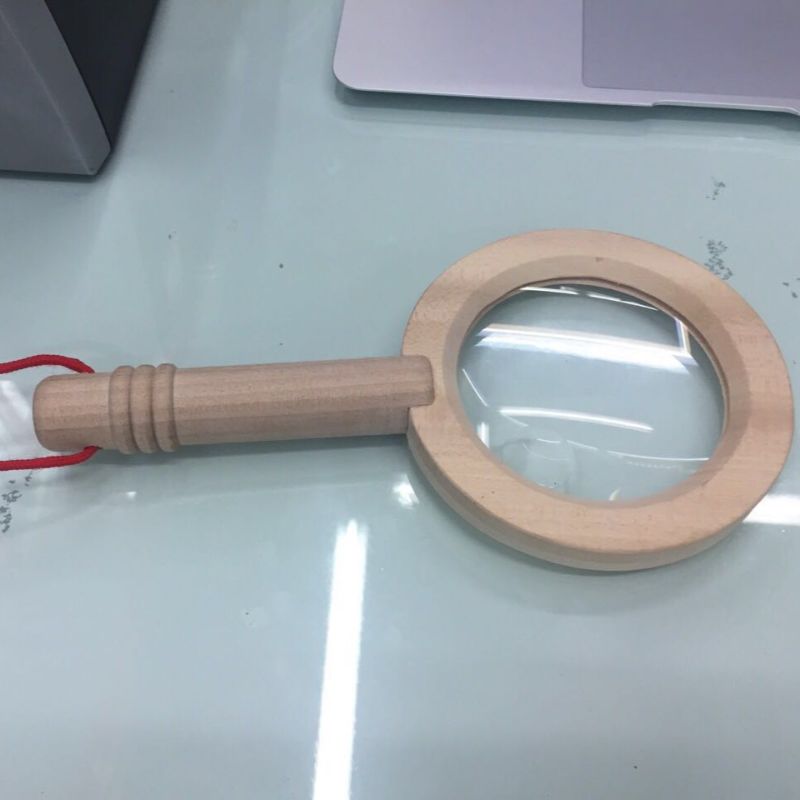 木头挂绳放大镜24002