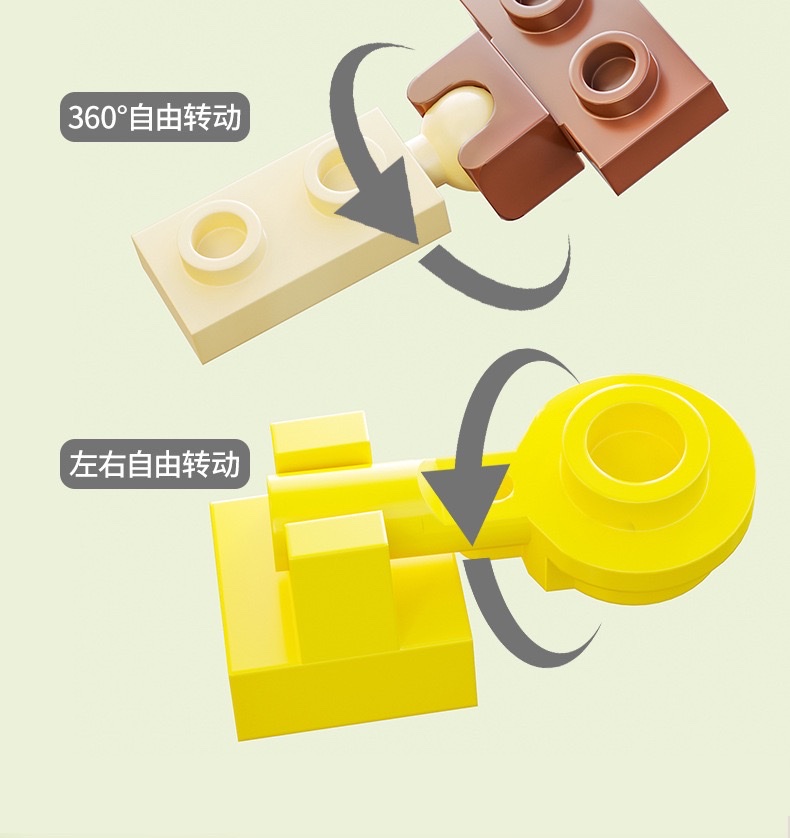 Building block Animal Kingdom set: Elephant, lion, tiger, crocodile, hippopotamus assembly Model, children's assembly toys detail image 6