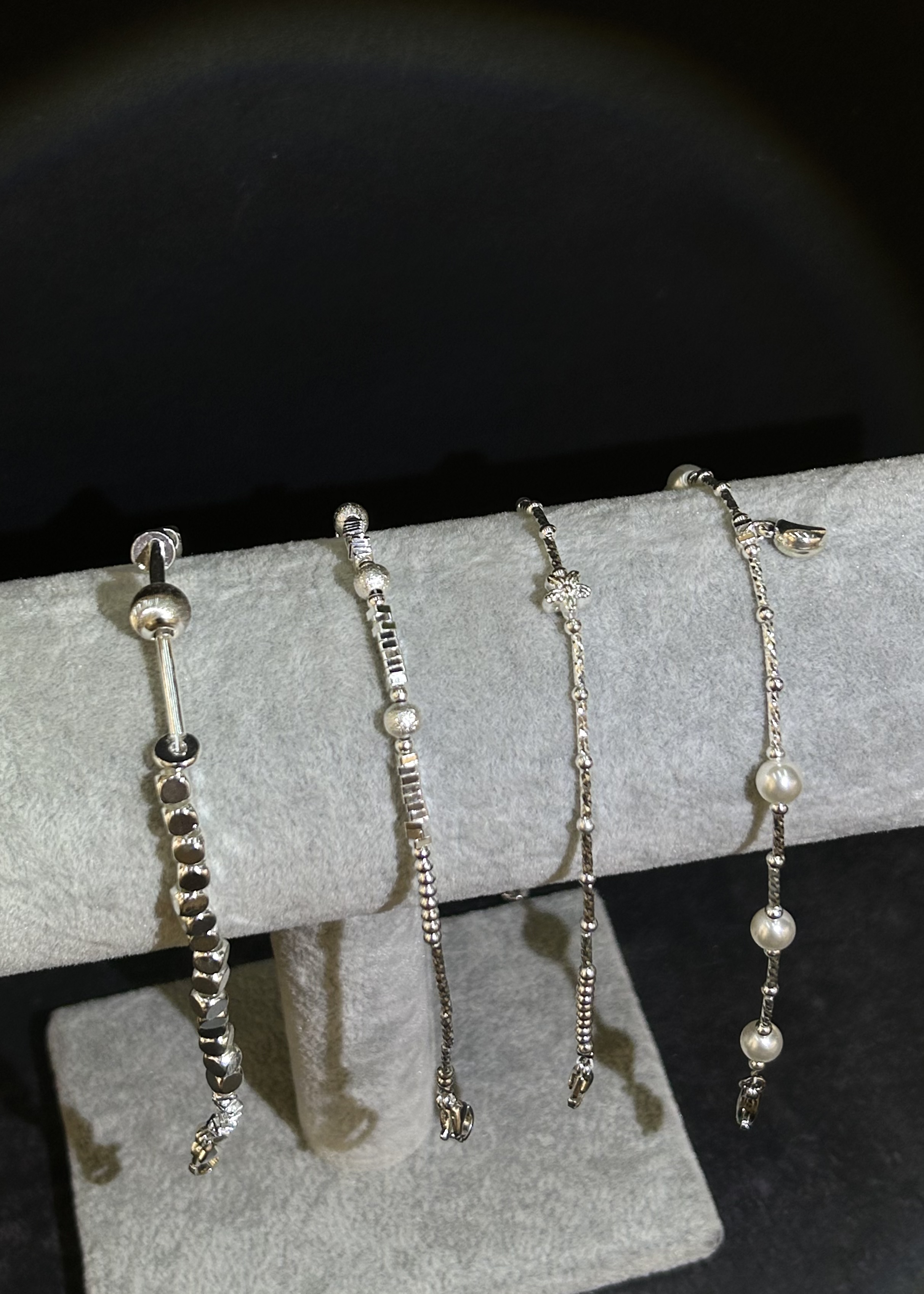 可爱水晶手链锆石手串琉璃手串时尚手饰女学生简约手链手饰品银饰手链不褪色锆石手链细节图