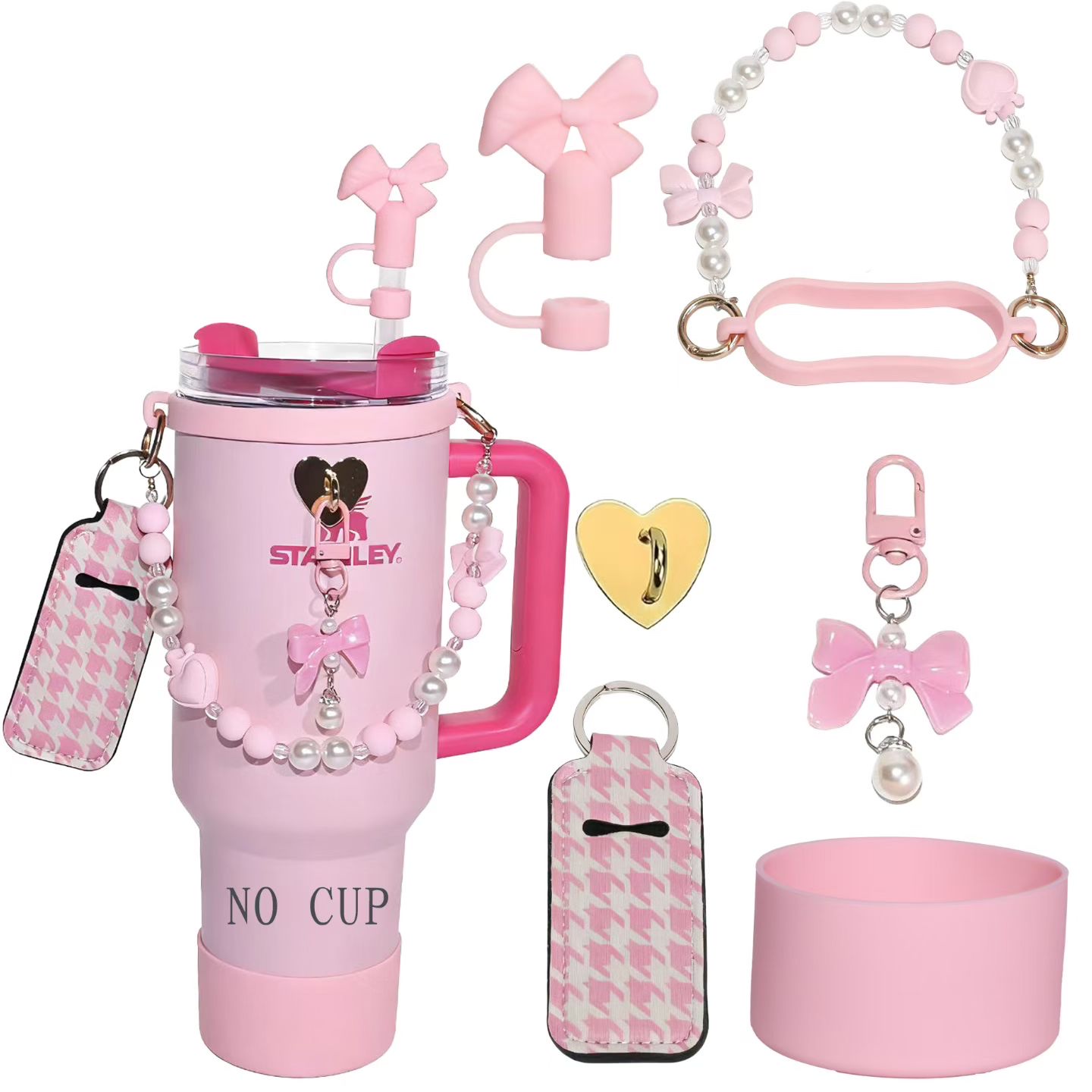 塑料吸管塑料杯耐热透明便携双饮水杯学生创意饮料杯子细节图