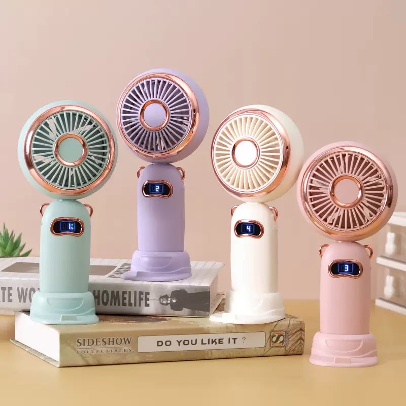 25新款数显手持迷你风扇usb五档 Fan便携电动小风扇小电风扇礼品