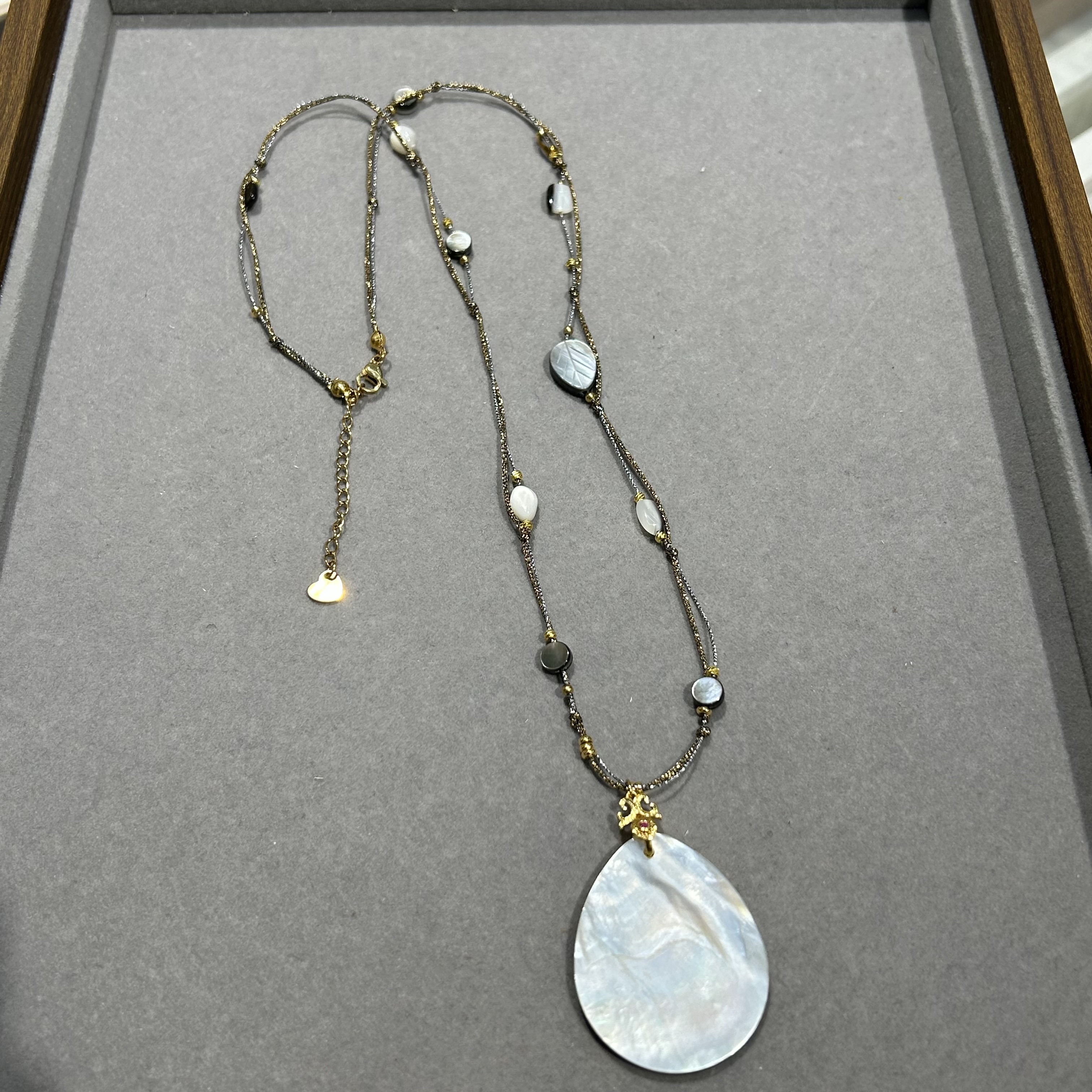 百搭高级感跨境非洲翠项链蜜蜡高级感玉石项链ins风详情图5