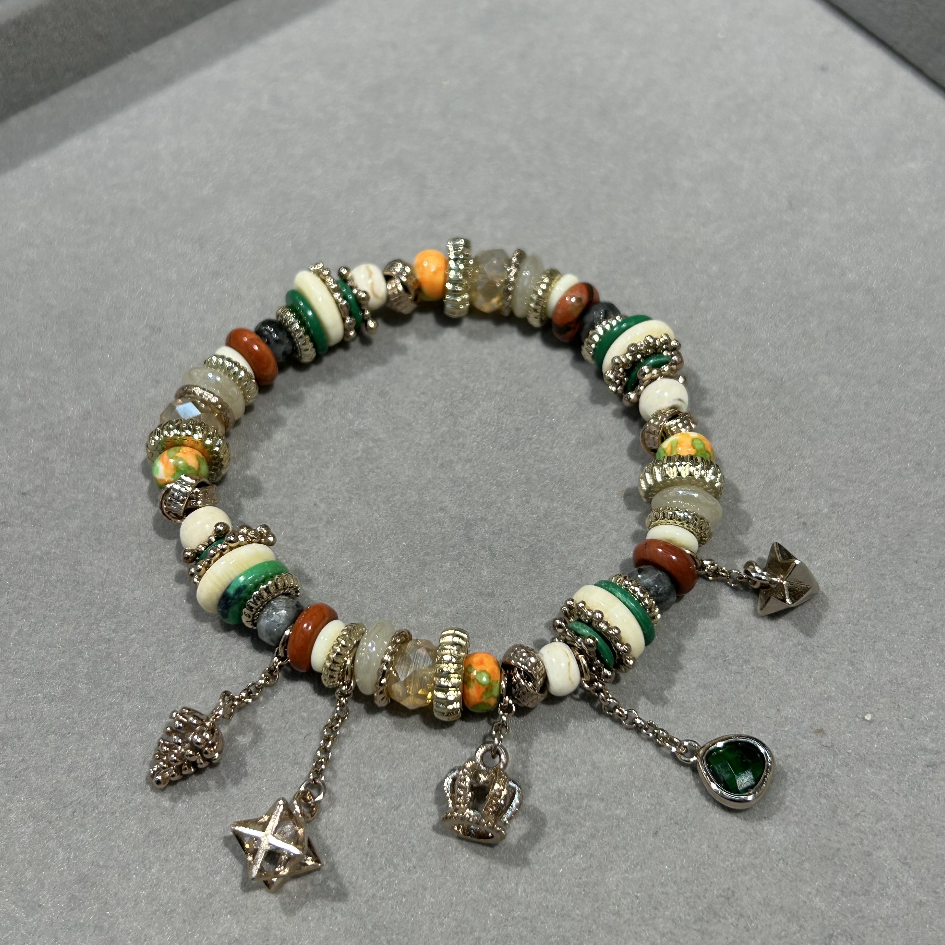 可爱水晶手链锆石琉璃手串时尚手饰女款手链手串饰品礼物多巴胺纯银搭配