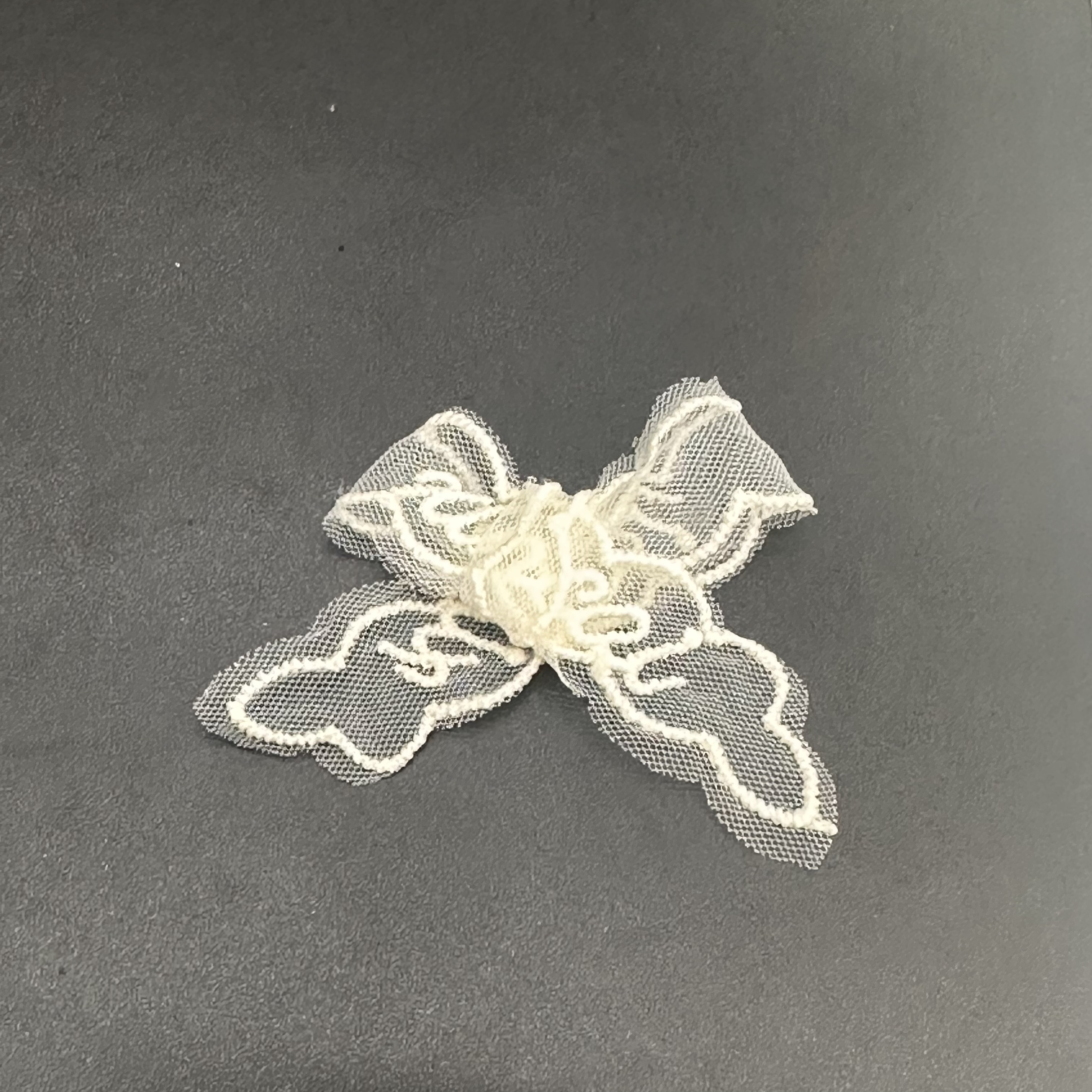 刺绣花边蝴蝶结联名字母装饰手工布艺配件多功能创意礼品细节图