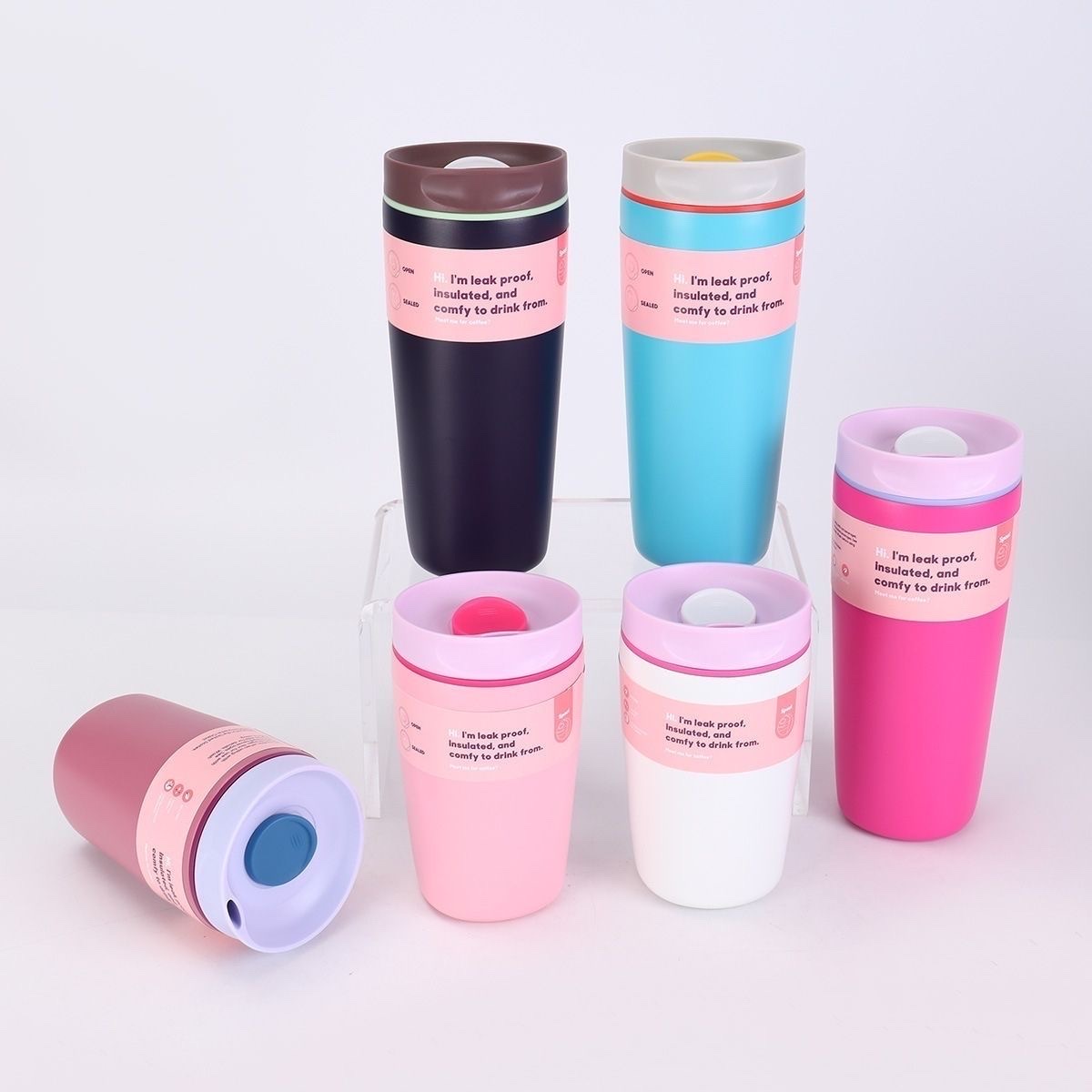 New 12/20 OZOwala-style insulated cups, vacuum 304 stainless steel water cups, portable coffee cups, car commuting cups full figure