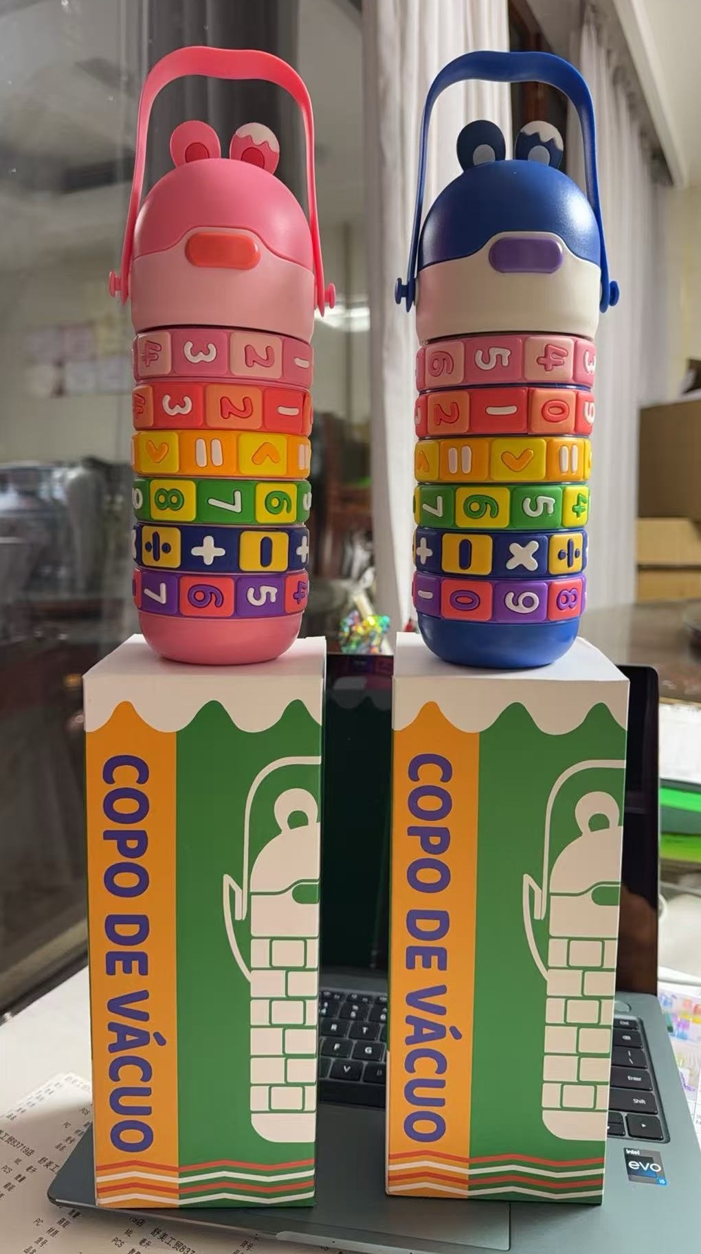 塑料吸管塑料杯耐热透明便携双饮水杯学生创意饮料杯子详情图6