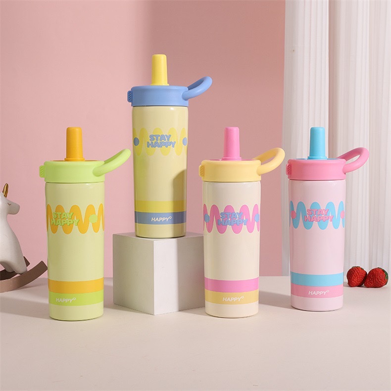 塑料吸管塑料杯耐热透明便携双饮水杯学生创意饮料杯子详情图14