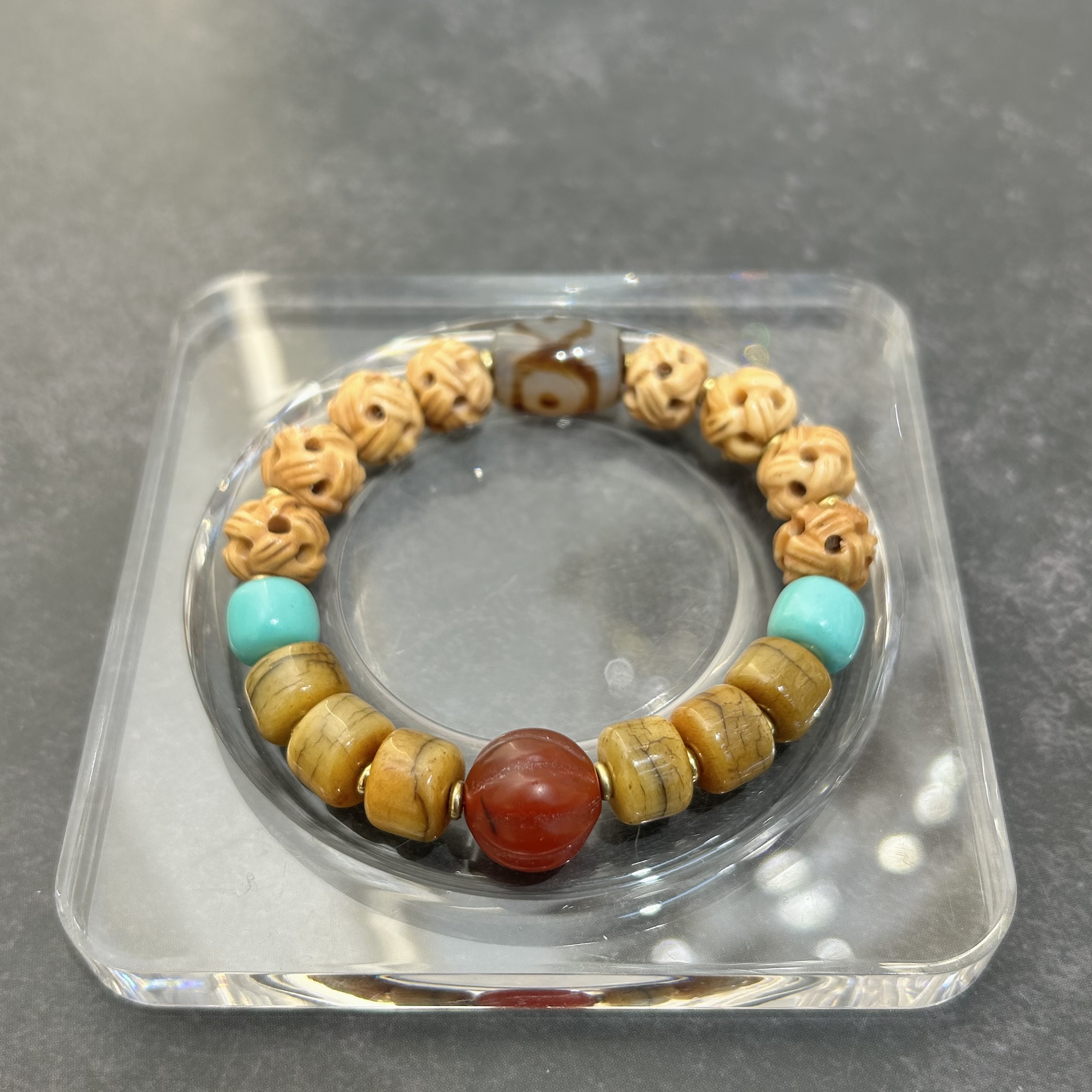 合香珠中药檀香手串文玩手串手工编织天然香料饰品收藏品