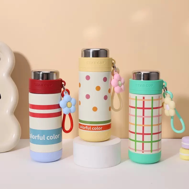 塑料吸管塑料杯耐热透明便携双饮水杯学生创意饮料杯子详情图15