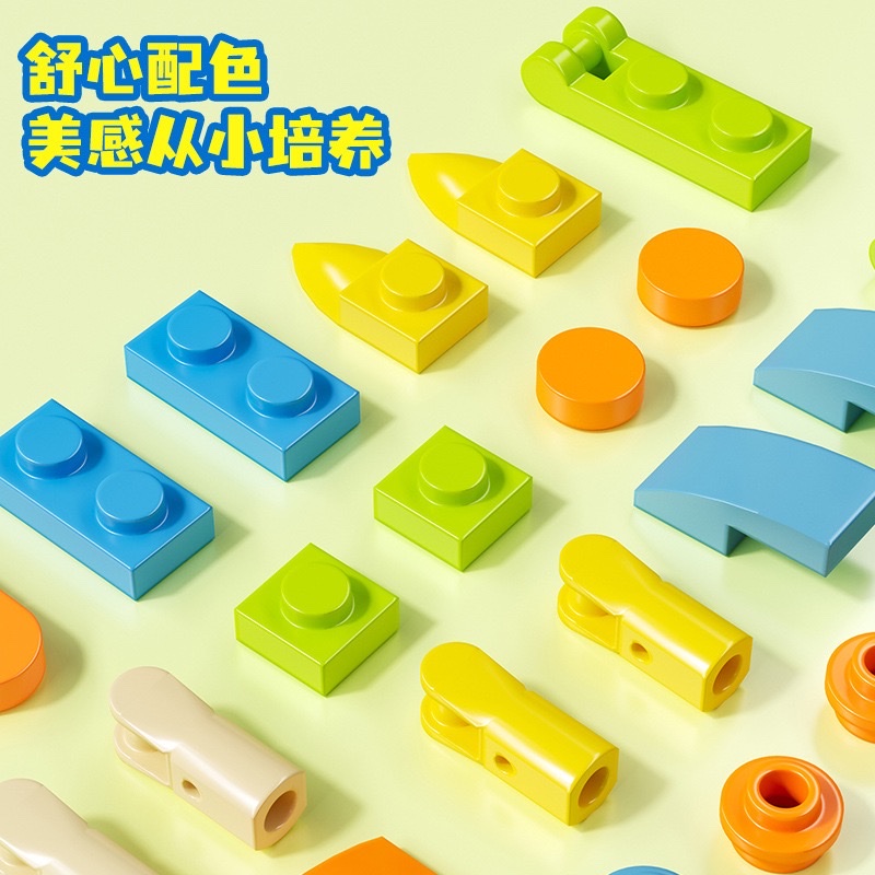 Building block Animal Kingdom set: Elephant, lion, tiger, crocodile, hippopotamus assembly Model, children's assembly toys Item Picture