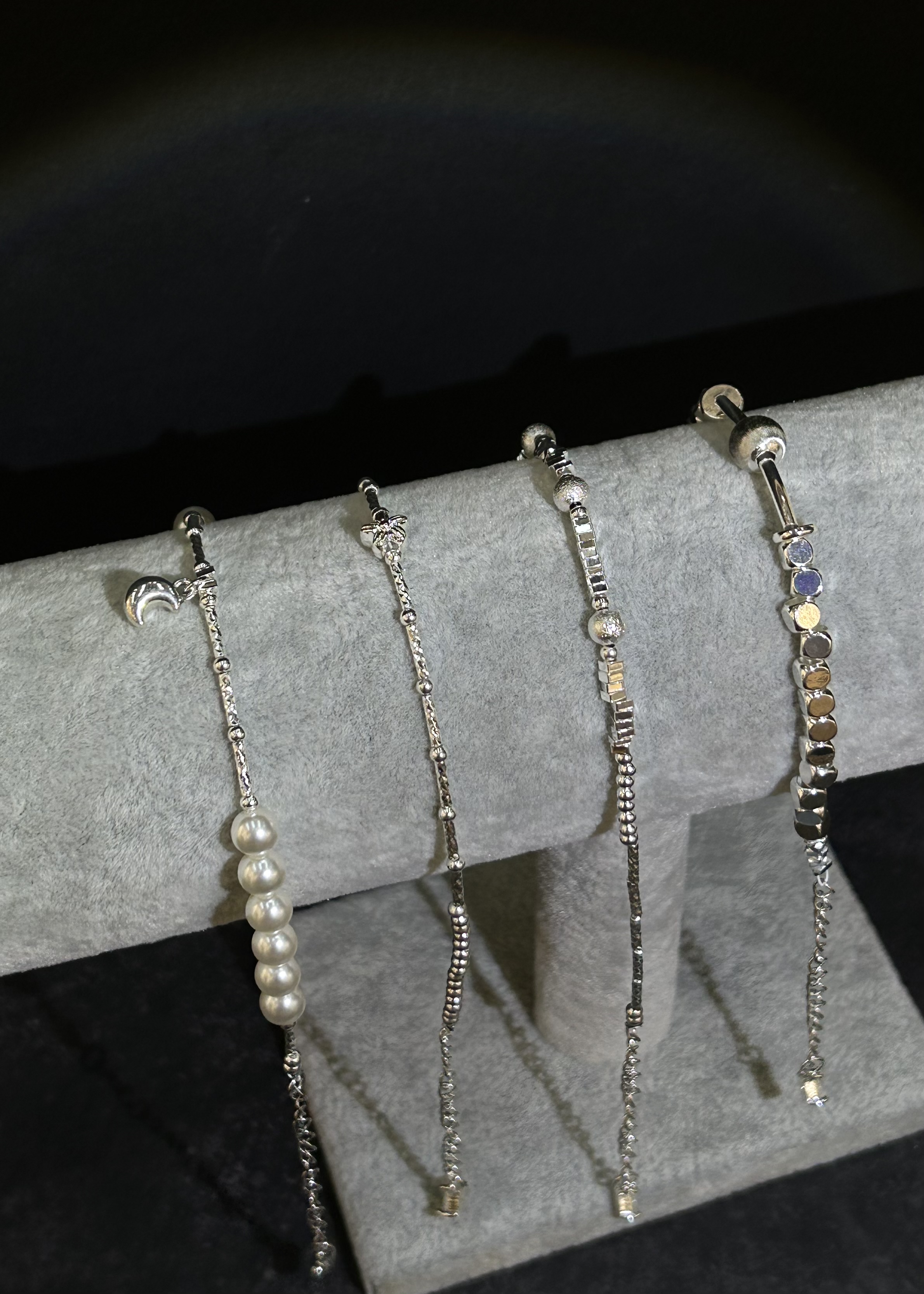 可爱水晶手链锆石手串琉璃手串时尚手饰女学生简约手链手饰品银饰手链不褪色锆石手链