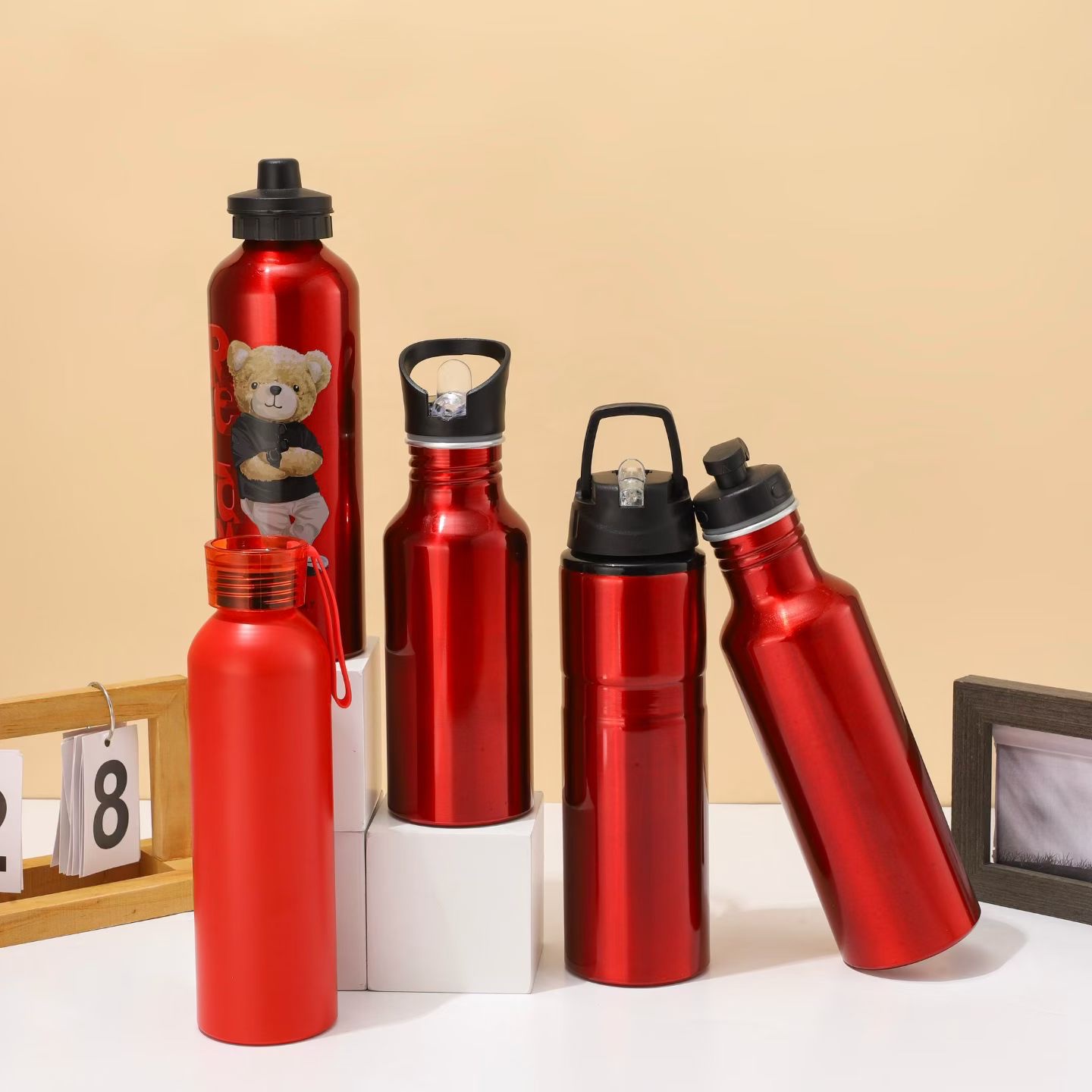 塑料吸管塑料杯耐热透明便携双饮水杯学生创意饮料杯子详情图18