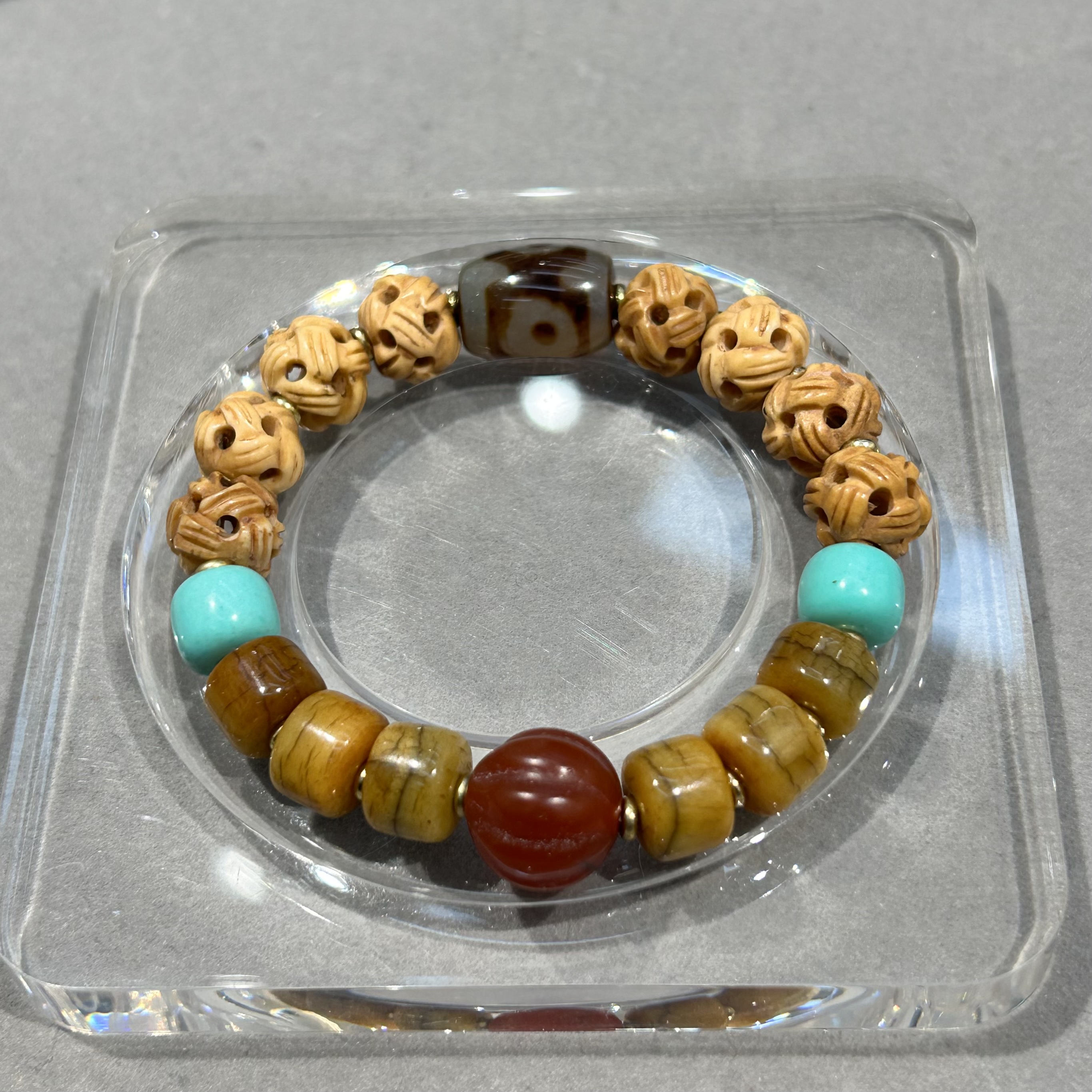 合香珠中药檀香手串文玩手串手工编织天然香料饰品收藏品细节图