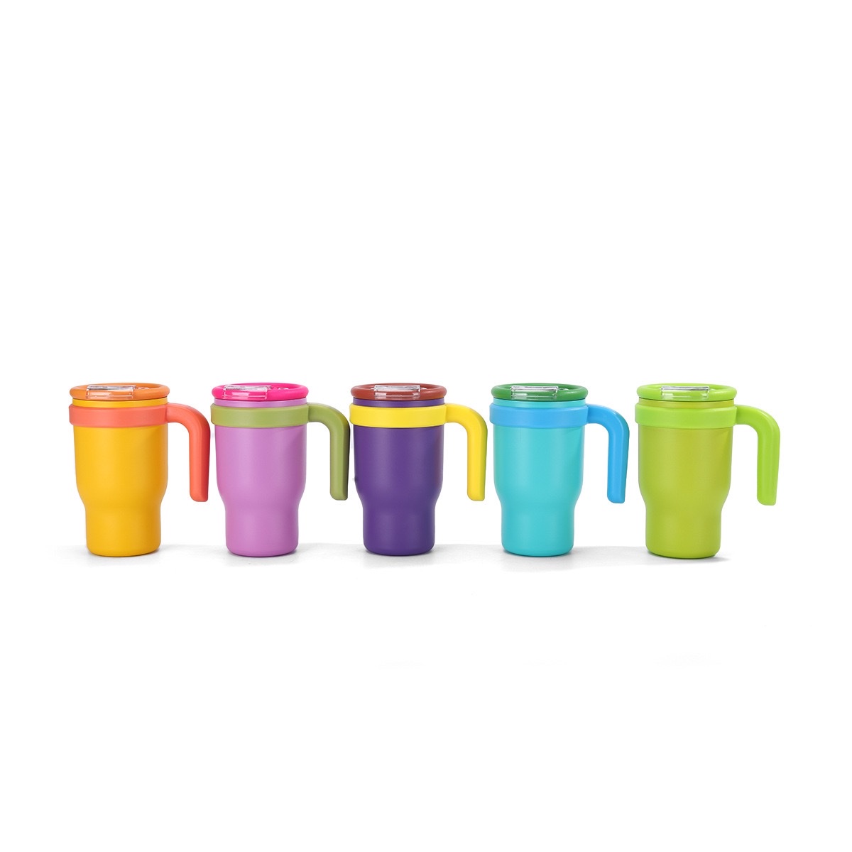 Amazon's new 14oz ice cup, 304 stainless steel insulated cup, outdoor portable car handle, car cup, 400ML, 179-1123 YW/W Item Picture