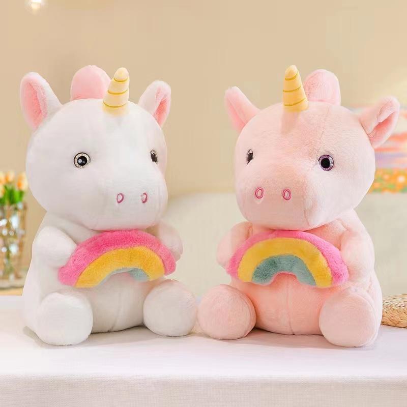 The new Angel Rainbow Unicorn series plush toy creative doll is a birthday gift for friends