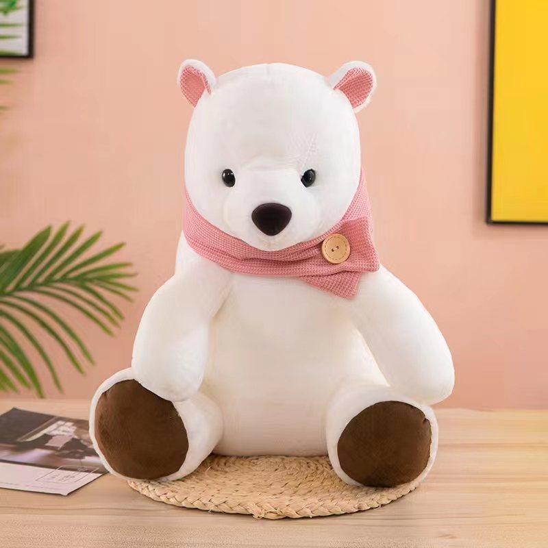 New scarf polar bear series plush toys and creative dolls are perfect birthday gifts for friends