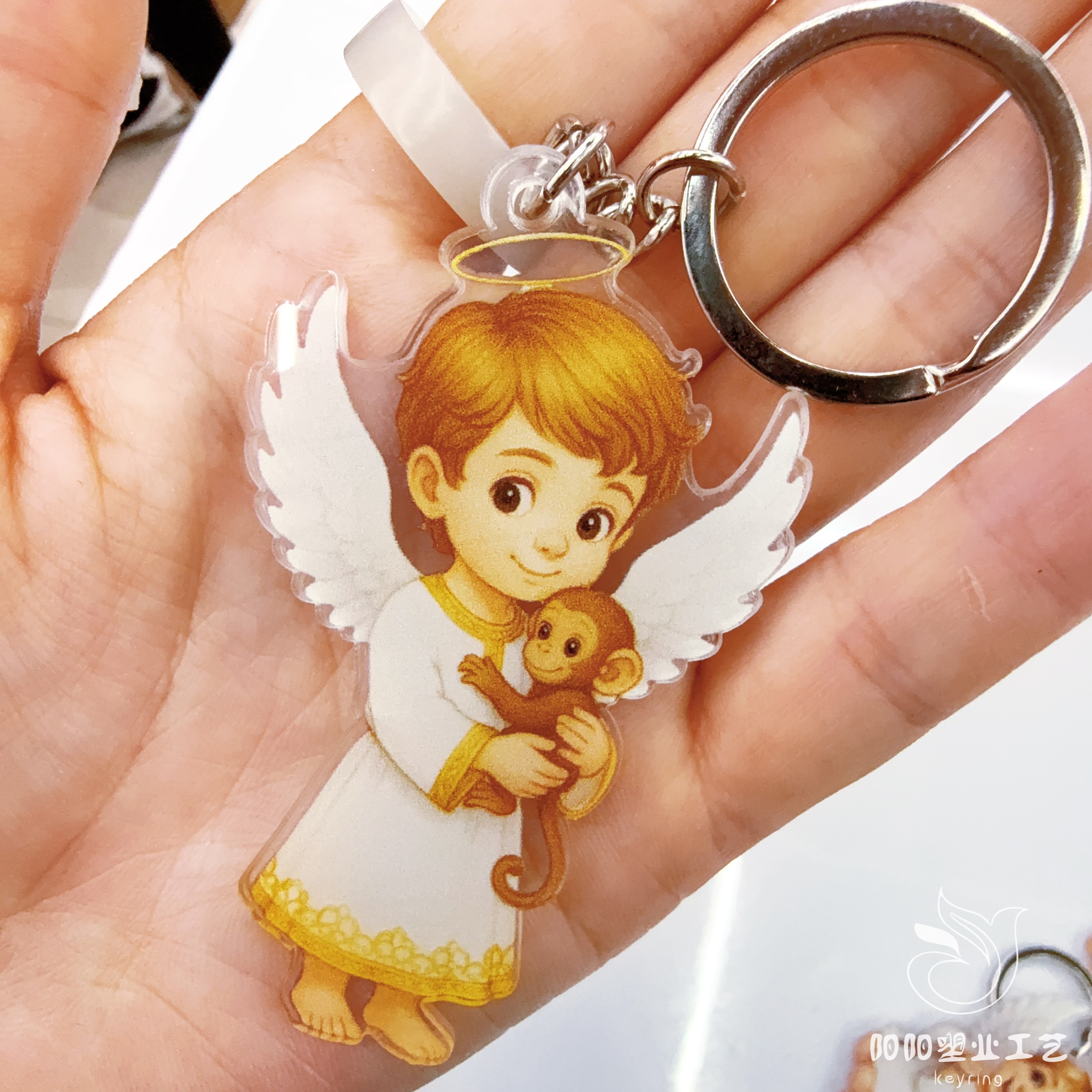 Customized acrylic keychains, anime cartoon accessories, standing signs, fridge magnets, and wholesale double-sided small gift pendants Specification drawing